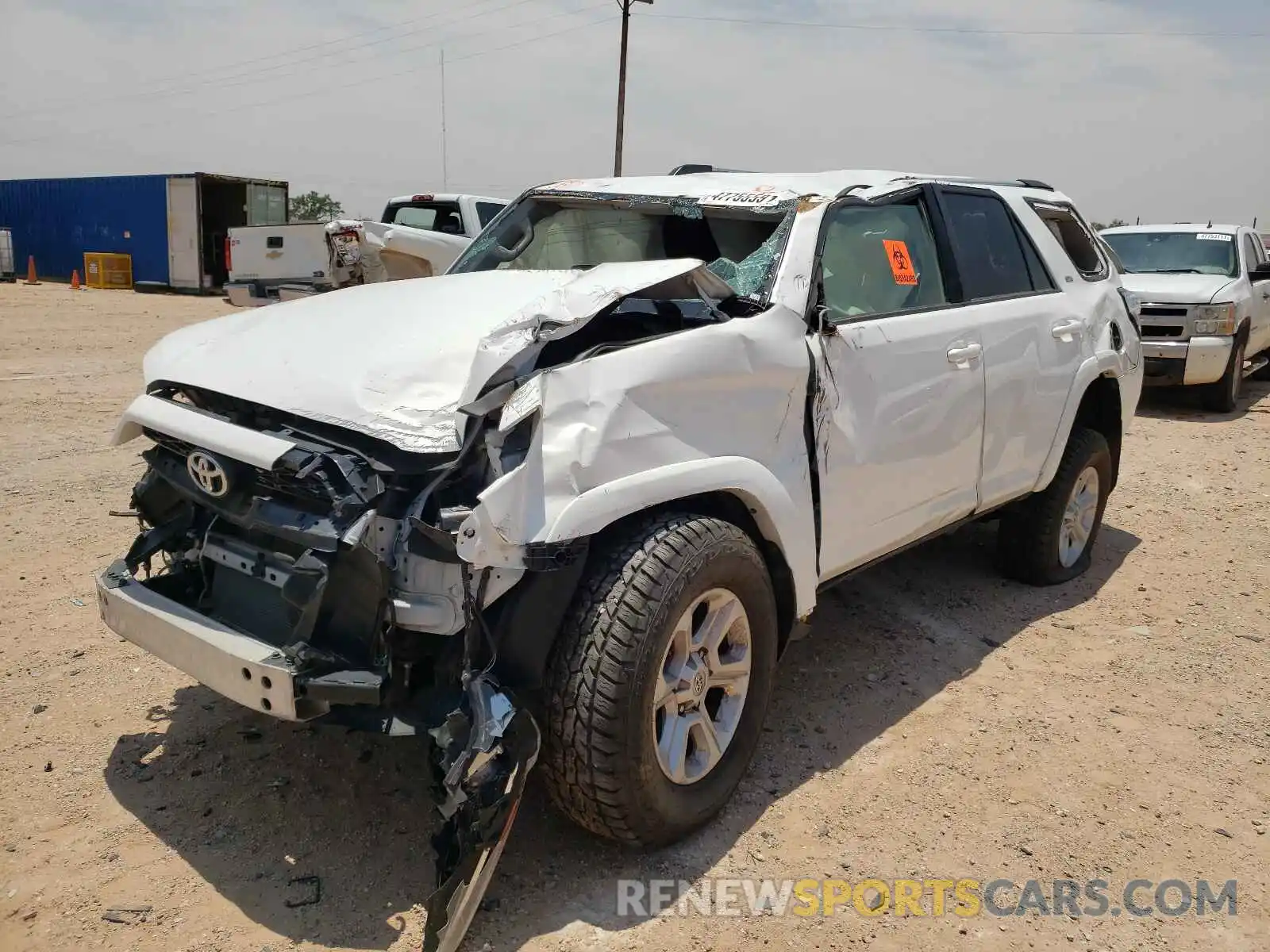 2 Photograph of a damaged car JTEBU5JR2K5662543 TOYOTA 4RUNNER 2019