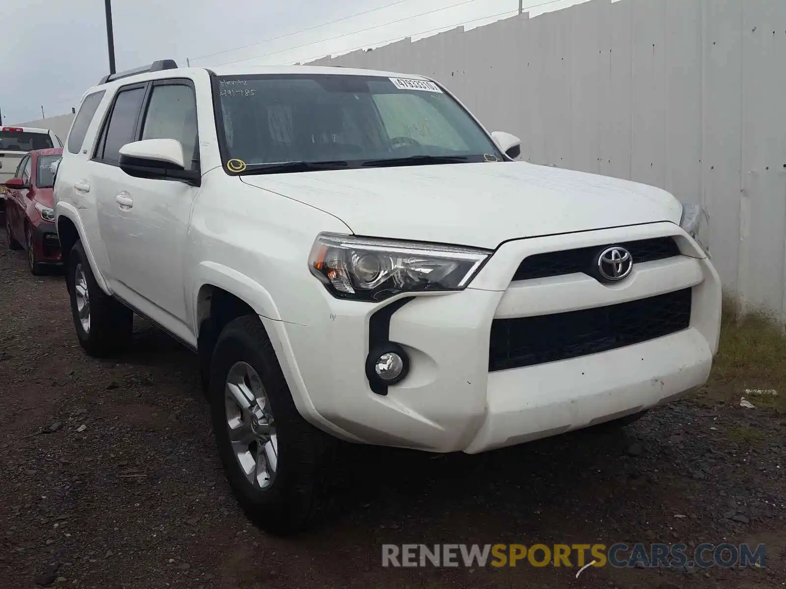 1 Photograph of a damaged car JTEBU5JR2K5663286 TOYOTA 4RUNNER 2019