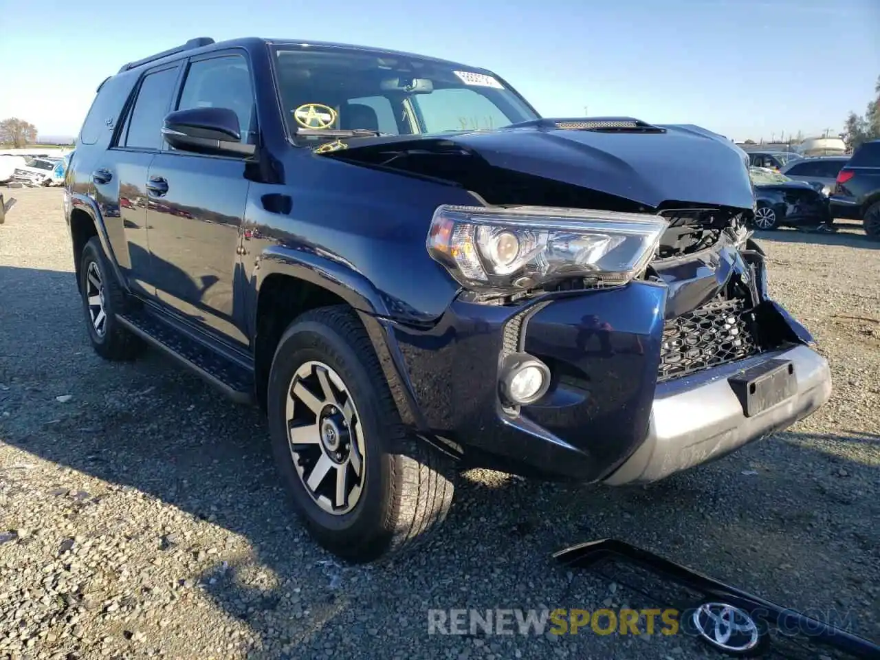 1 Photograph of a damaged car JTEBU5JR2K5663658 TOYOTA 4RUNNER 2019