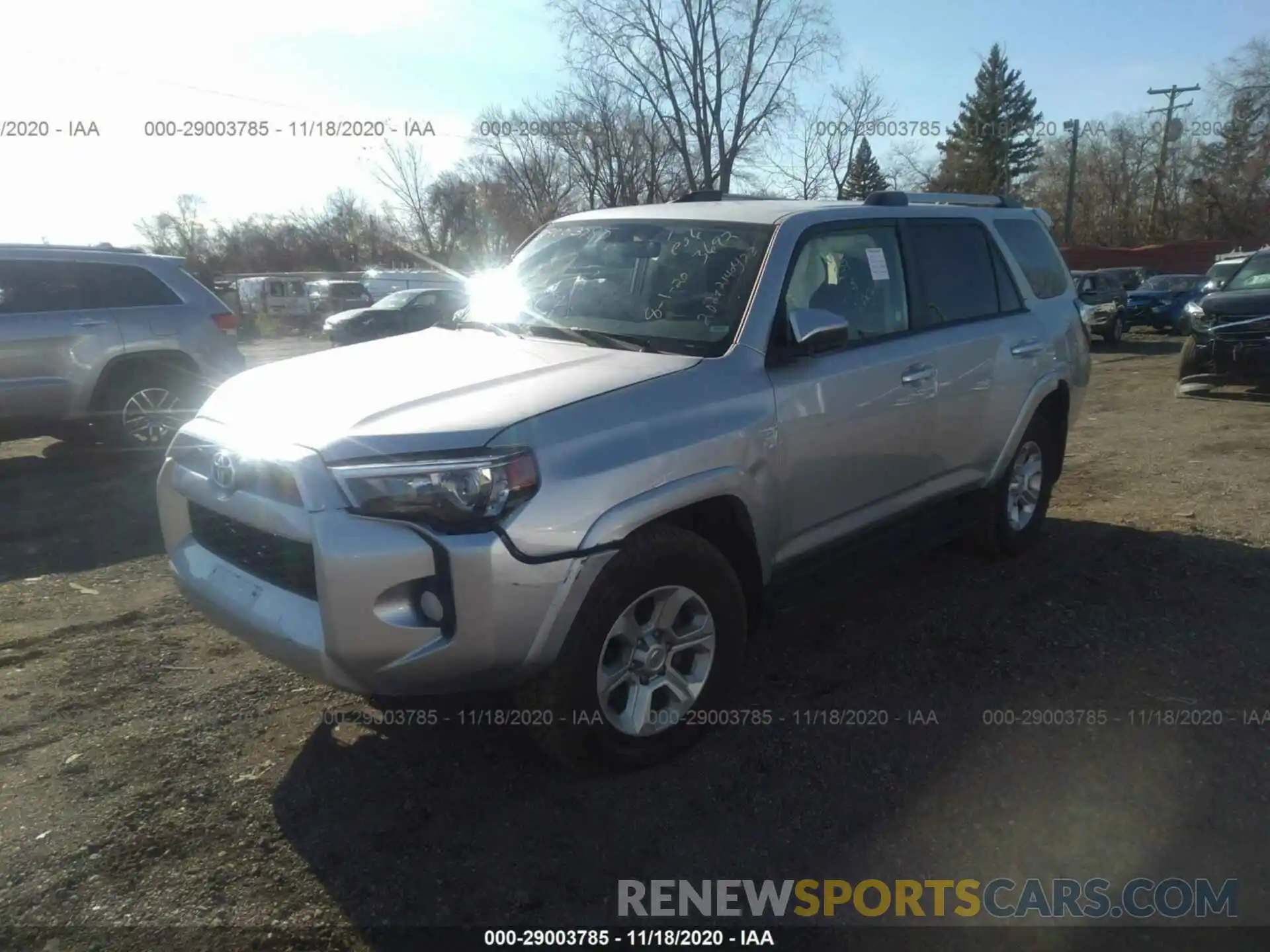 2 Photograph of a damaged car JTEBU5JR2K5663692 TOYOTA 4RUNNER 2019