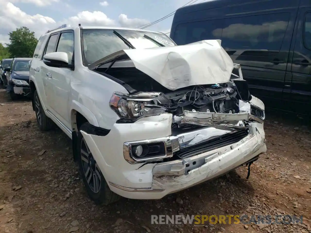 1 Photograph of a damaged car JTEBU5JR2K5664129 TOYOTA 4RUNNER 2019