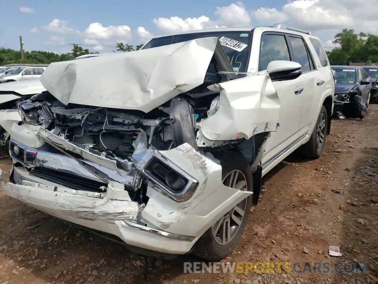 2 Photograph of a damaged car JTEBU5JR2K5664129 TOYOTA 4RUNNER 2019