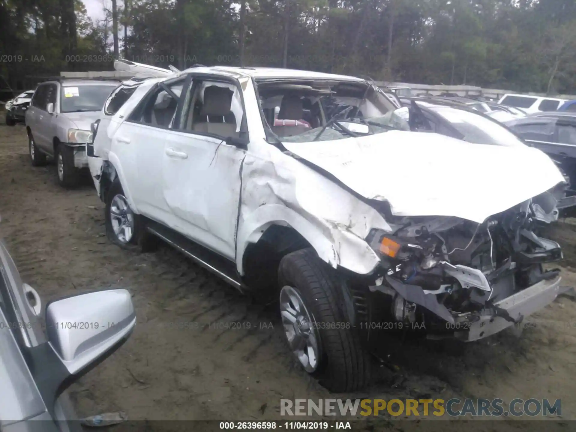 1 Photograph of a damaged car JTEBU5JR2K5665037 TOYOTA 4RUNNER 2019