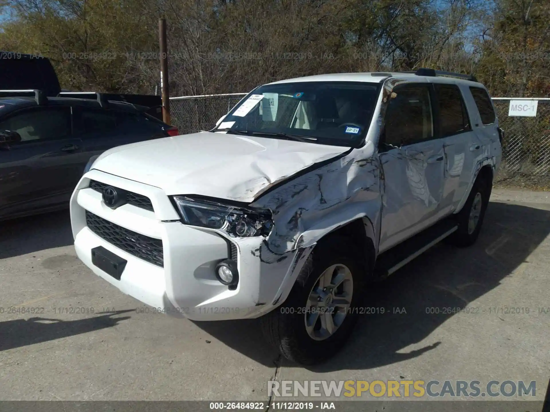 2 Photograph of a damaged car JTEBU5JR2K5667080 TOYOTA 4RUNNER 2019