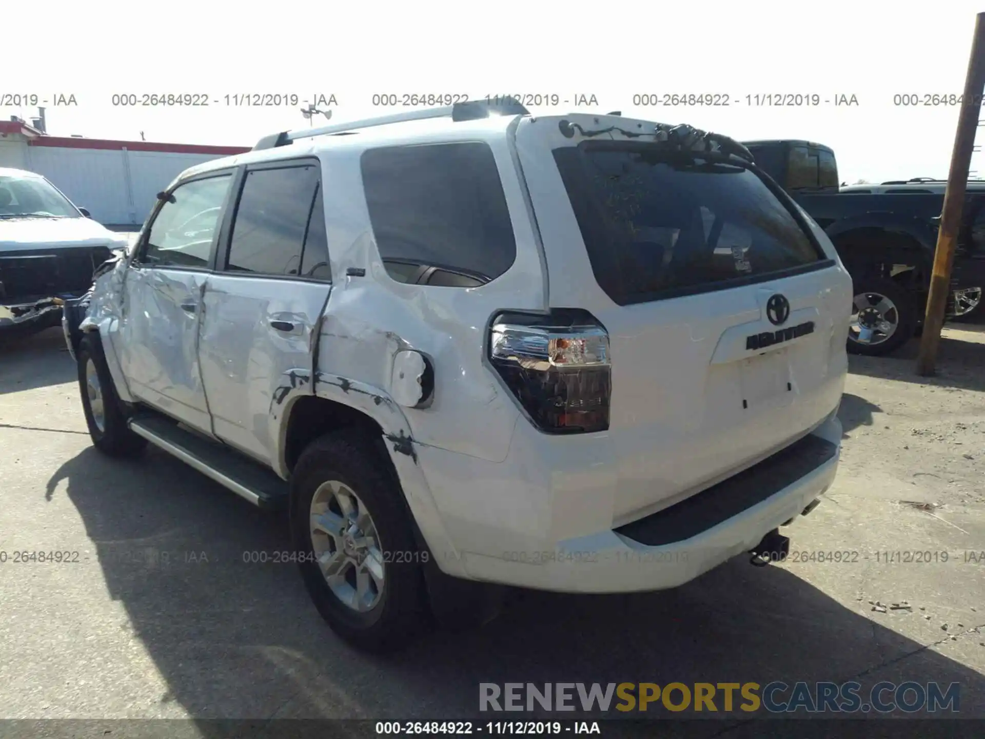 3 Photograph of a damaged car JTEBU5JR2K5667080 TOYOTA 4RUNNER 2019