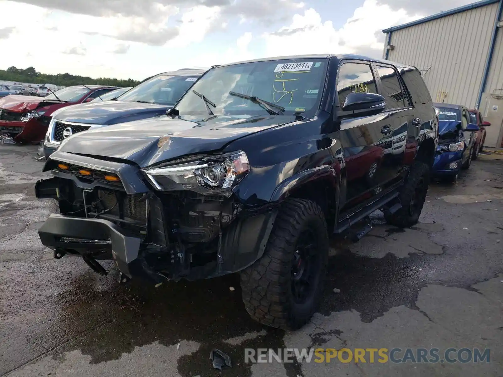 2 Photograph of a damaged car JTEBU5JR2K5667984 TOYOTA 4RUNNER 2019