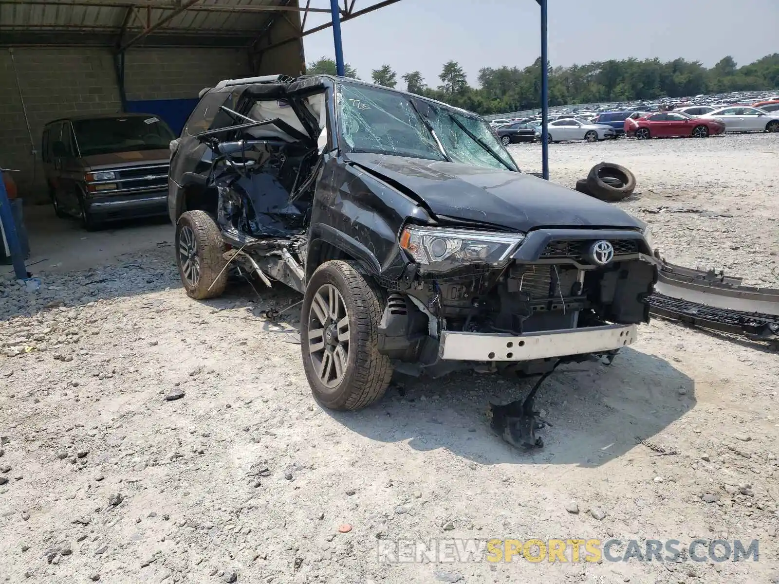 1 Photograph of a damaged car JTEBU5JR2K5673820 TOYOTA 4RUNNER 2019