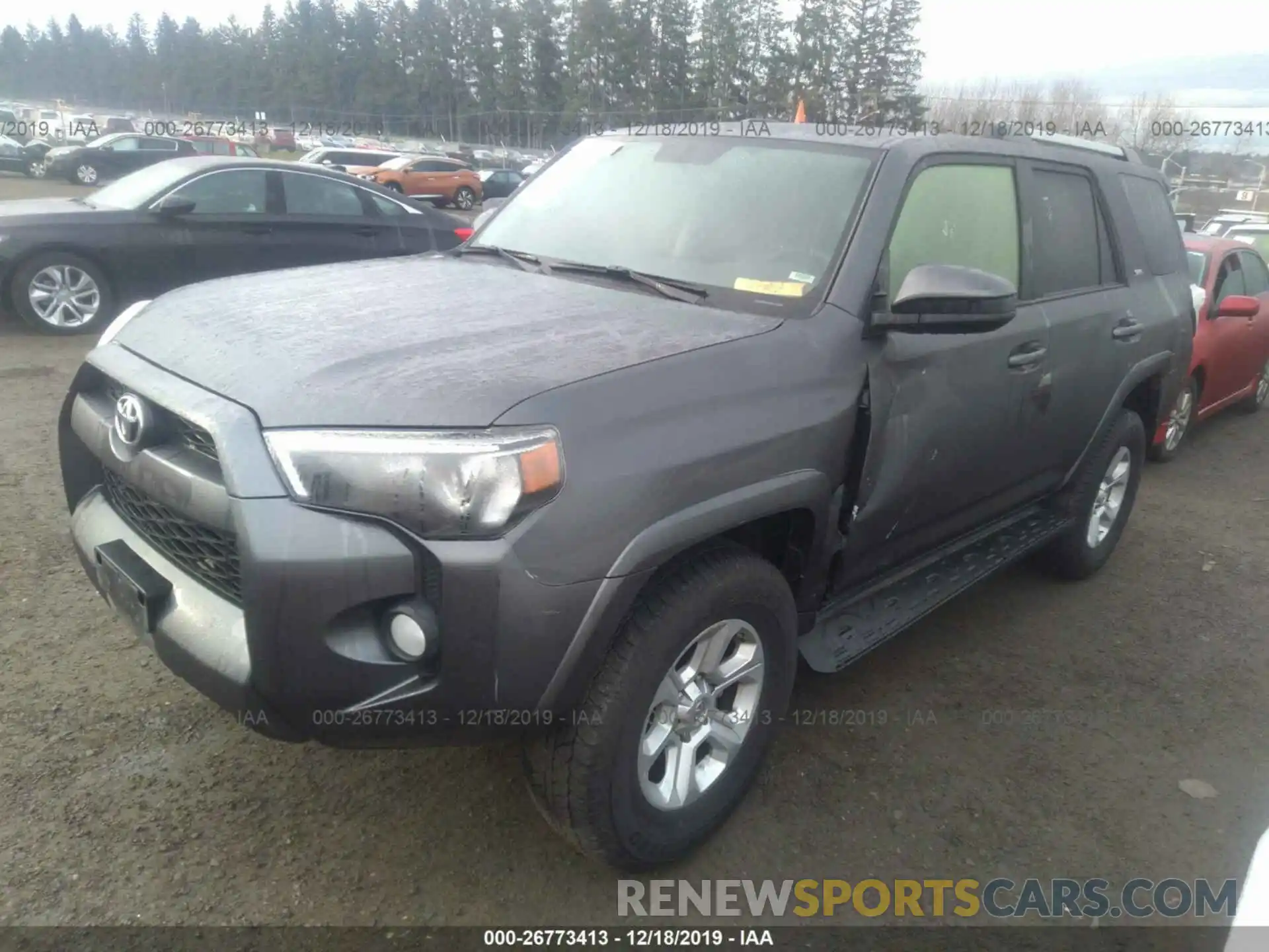 2 Photograph of a damaged car JTEBU5JR2K5682467 TOYOTA 4RUNNER 2019