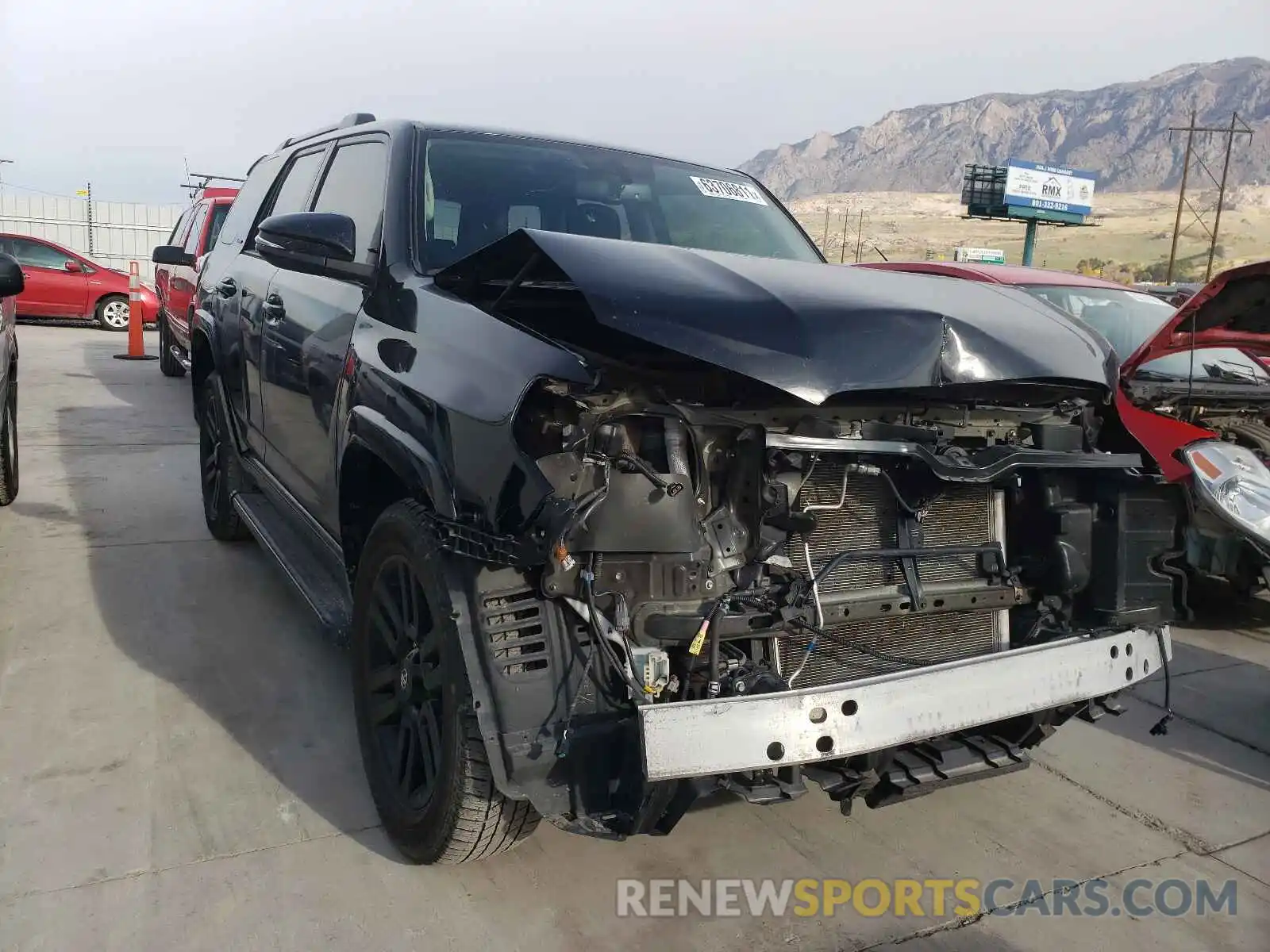 1 Photograph of a damaged car JTEBU5JR2K5687457 TOYOTA 4RUNNER 2019