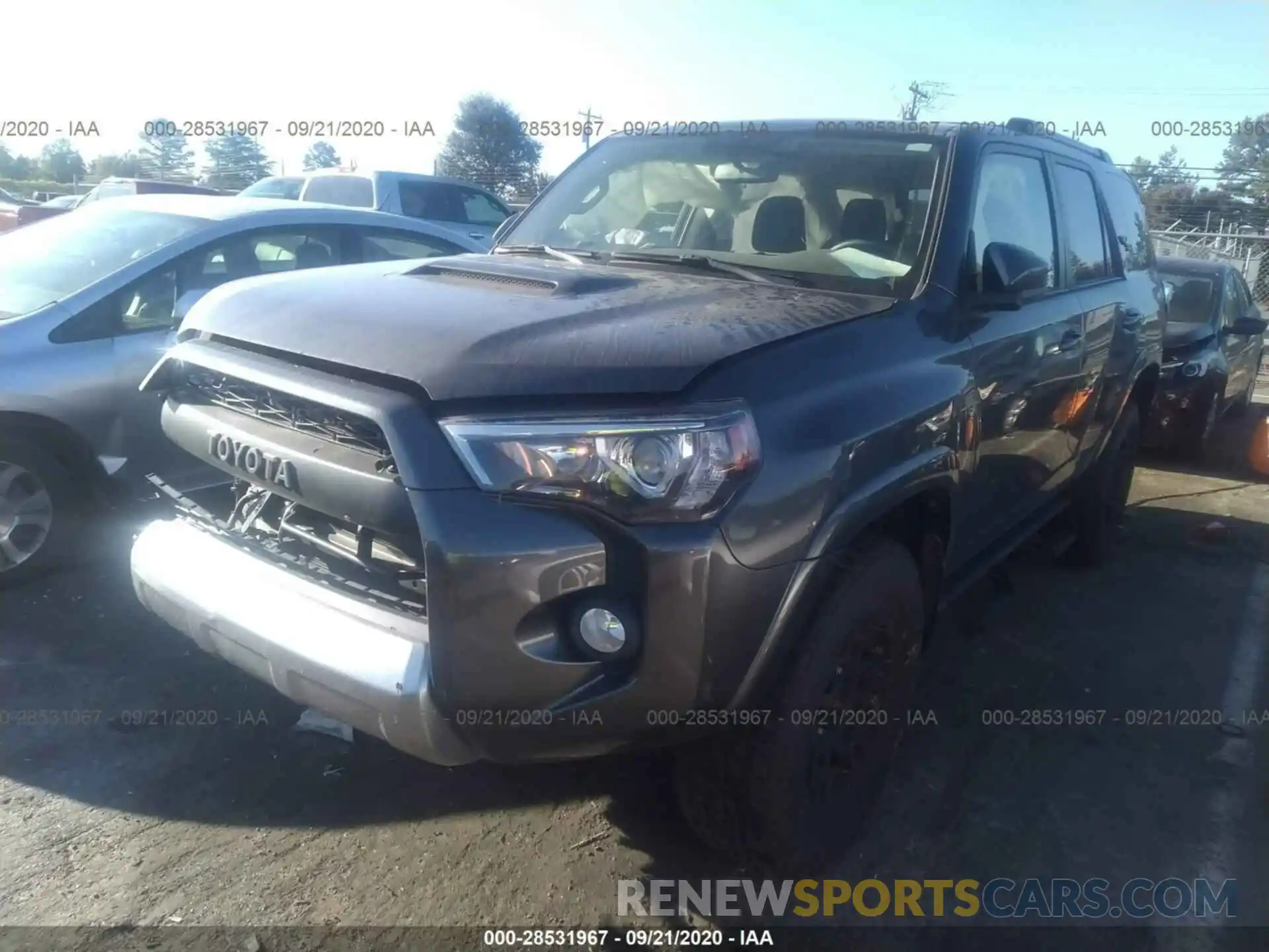 2 Photograph of a damaged car JTEBU5JR2K5687653 TOYOTA 4RUNNER 2019