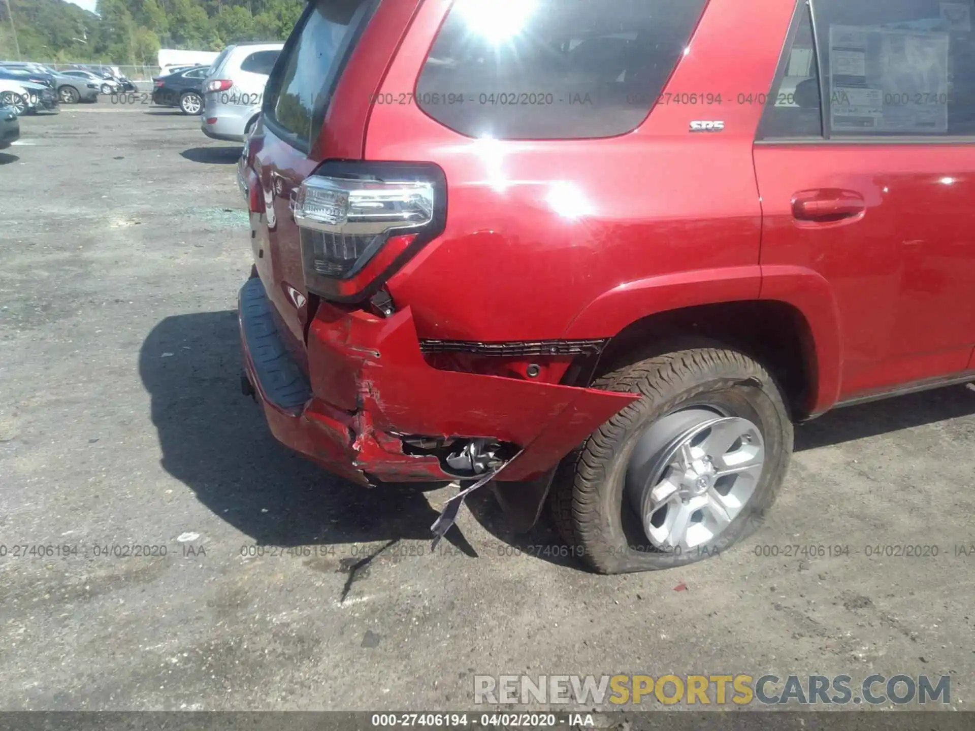 6 Фотография поврежденного автомобиля JTEBU5JR2K5688639 TOYOTA 4RUNNER 2019