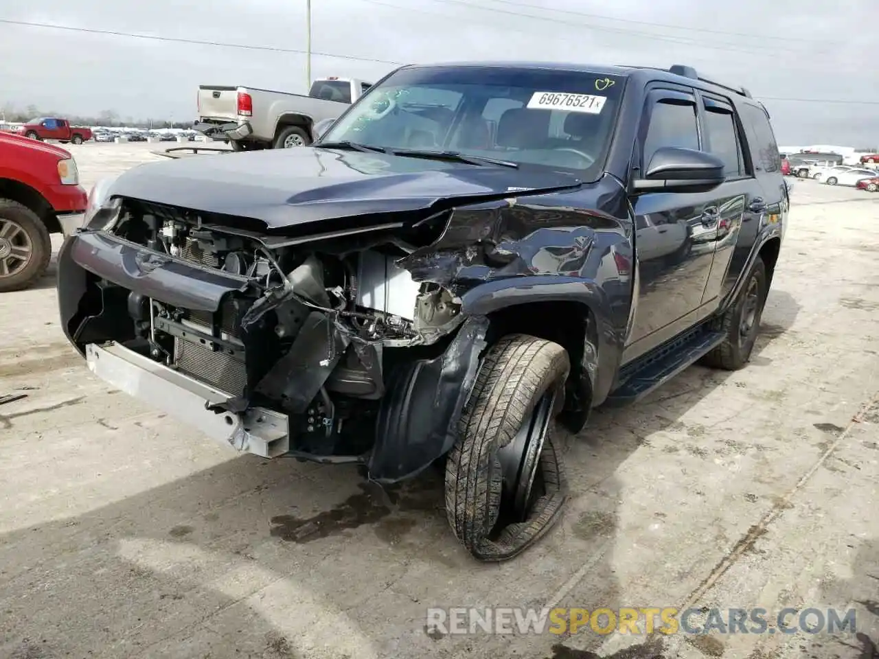 2 Photograph of a damaged car JTEBU5JR2K5688673 TOYOTA 4RUNNER 2019