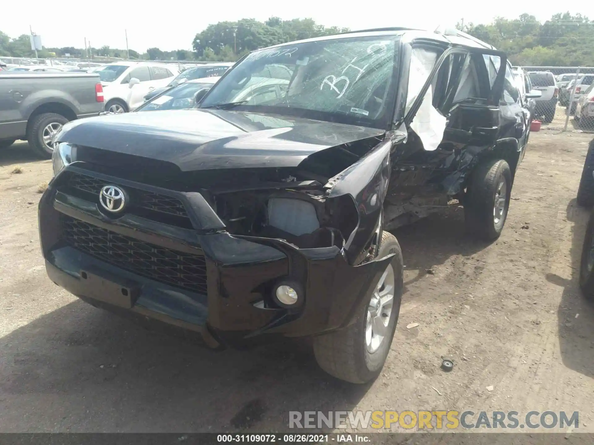 2 Photograph of a damaged car JTEBU5JR2K5697017 TOYOTA 4RUNNER 2019