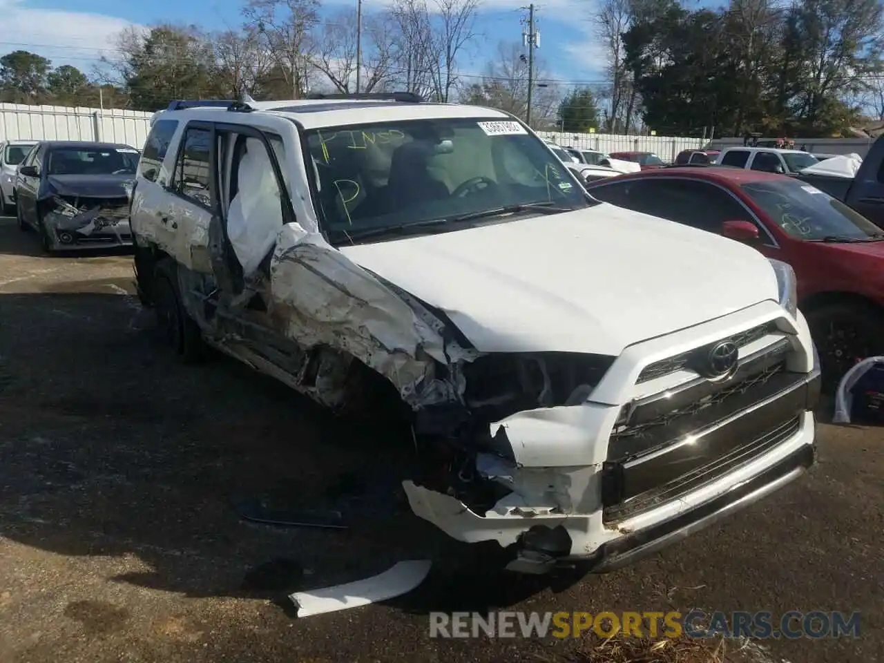 1 Photograph of a damaged car JTEBU5JR2K5697552 TOYOTA 4RUNNER 2019