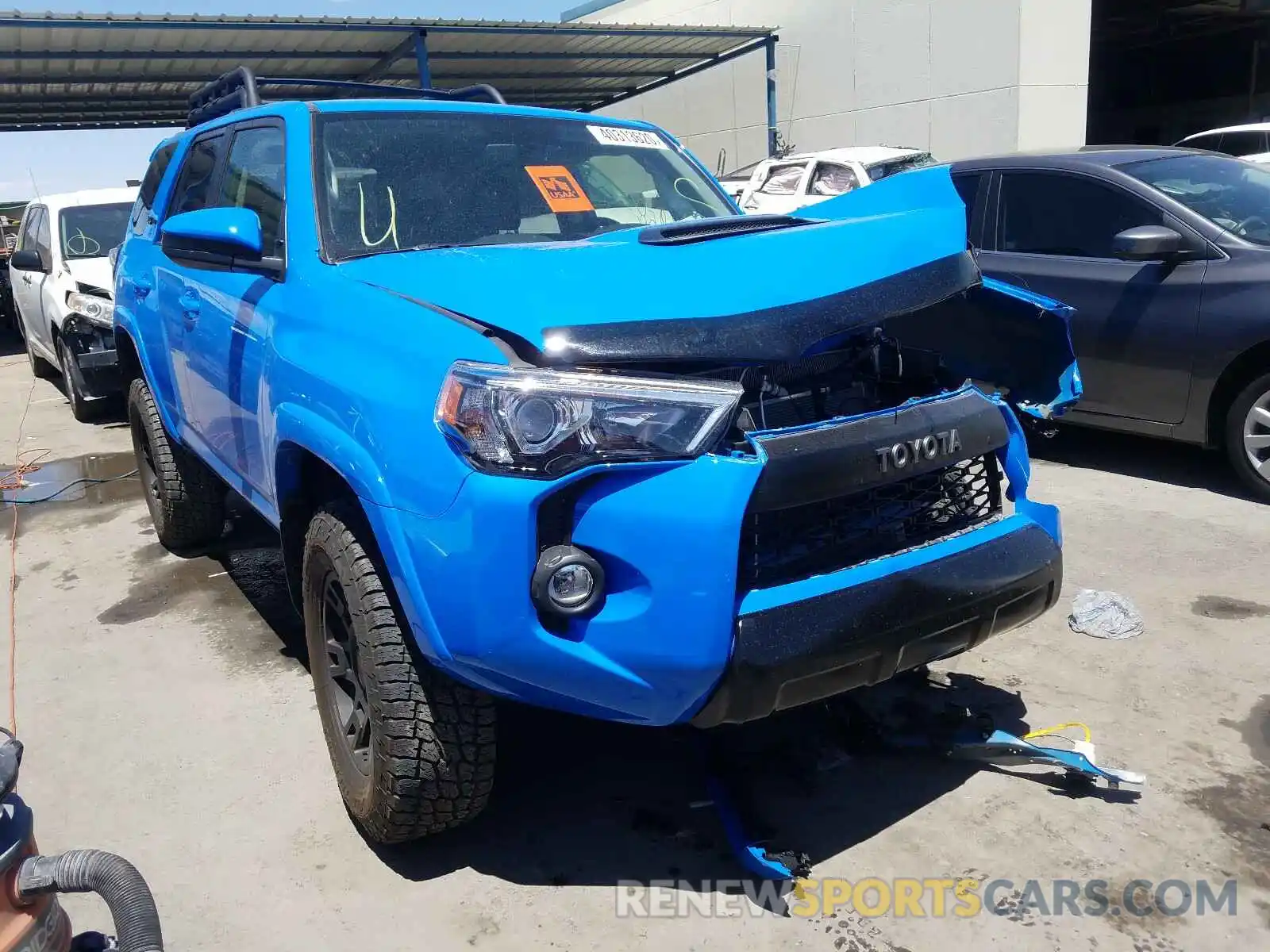 1 Photograph of a damaged car JTEBU5JR2K5702281 TOYOTA 4RUNNER 2019