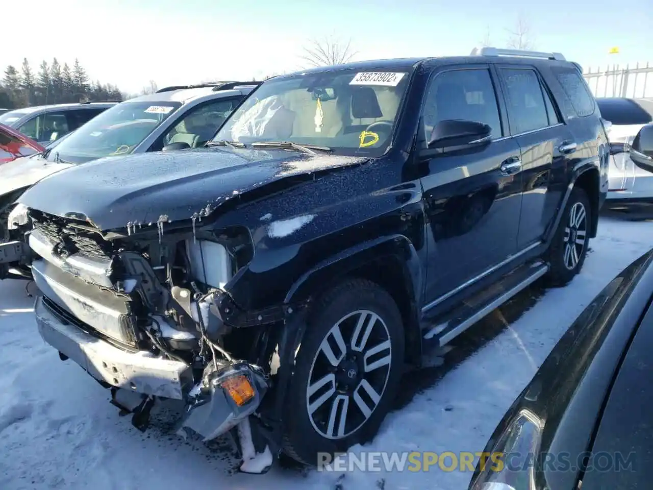 2 Photograph of a damaged car JTEBU5JR2K5702409 TOYOTA 4RUNNER 2019