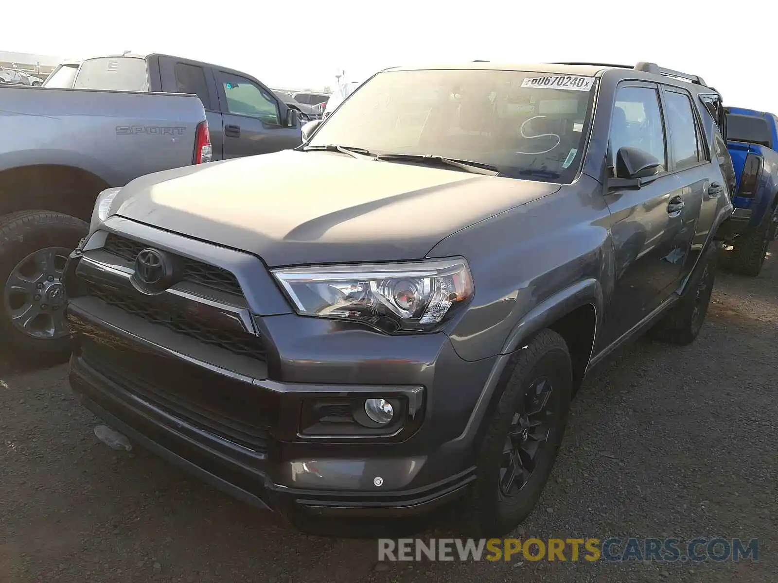 2 Photograph of a damaged car JTEBU5JR2K5702586 TOYOTA 4RUNNER 2019