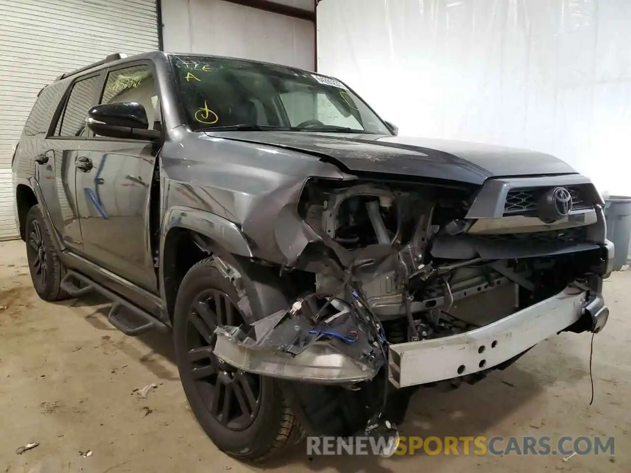 1 Photograph of a damaged car JTEBU5JR2K5703625 TOYOTA 4RUNNER 2019