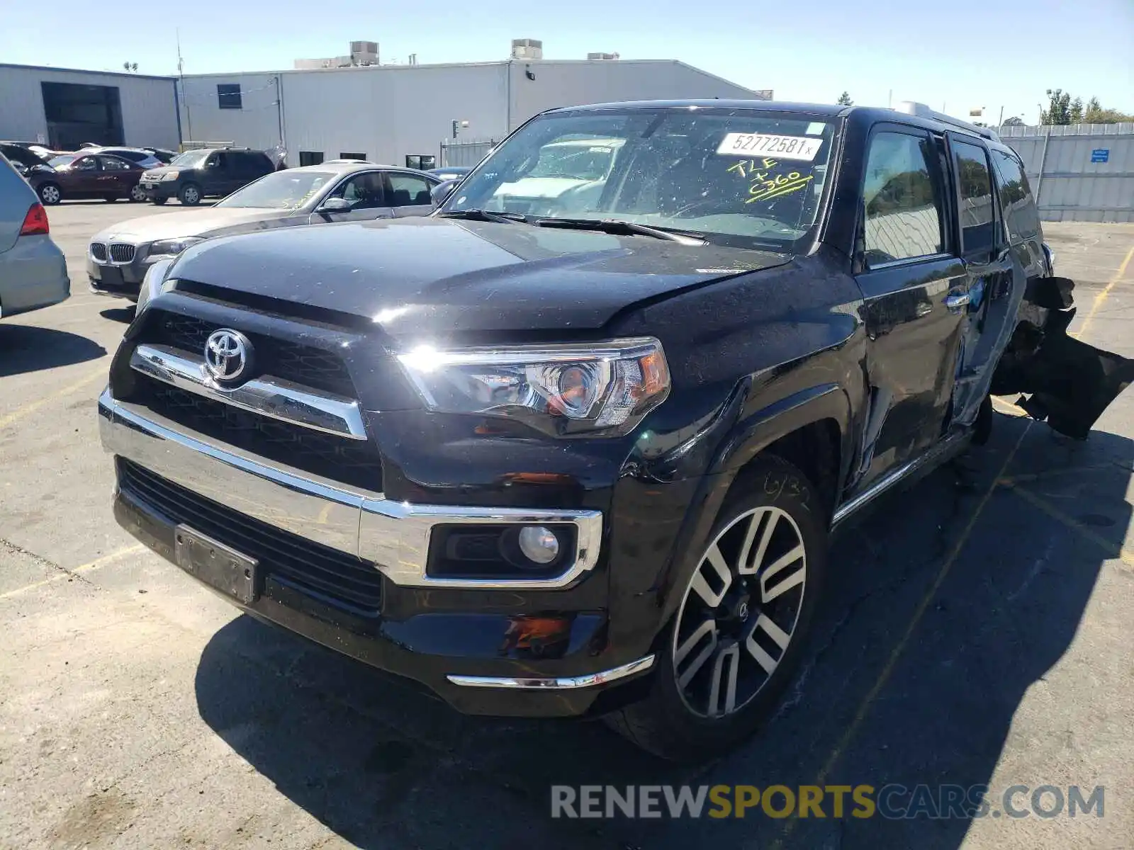 2 Photograph of a damaged car JTEBU5JR2K5703768 TOYOTA 4RUNNER 2019