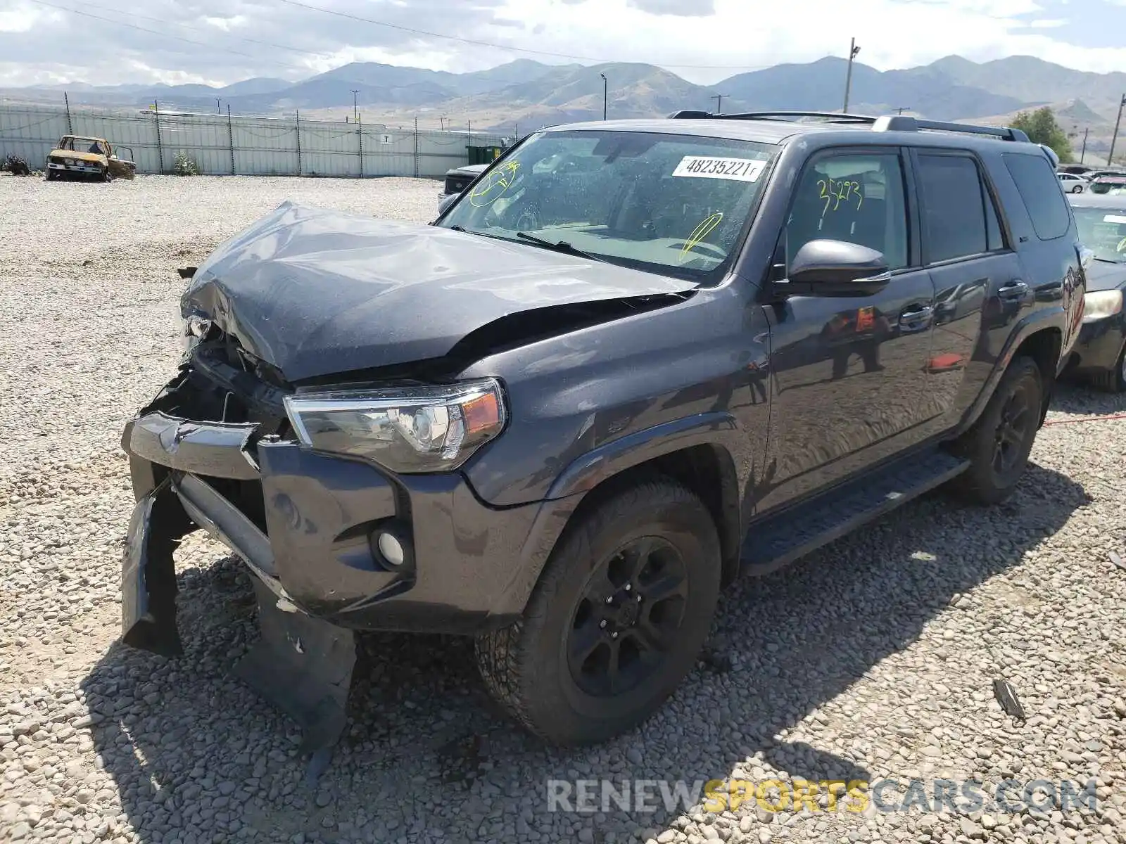 2 Photograph of a damaged car JTEBU5JR2K5703804 TOYOTA 4RUNNER 2019