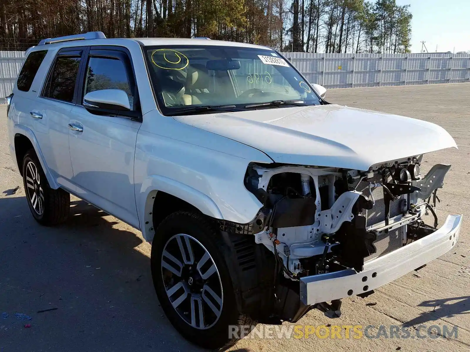 1 Photograph of a damaged car JTEBU5JR2K5715001 TOYOTA 4RUNNER 2019