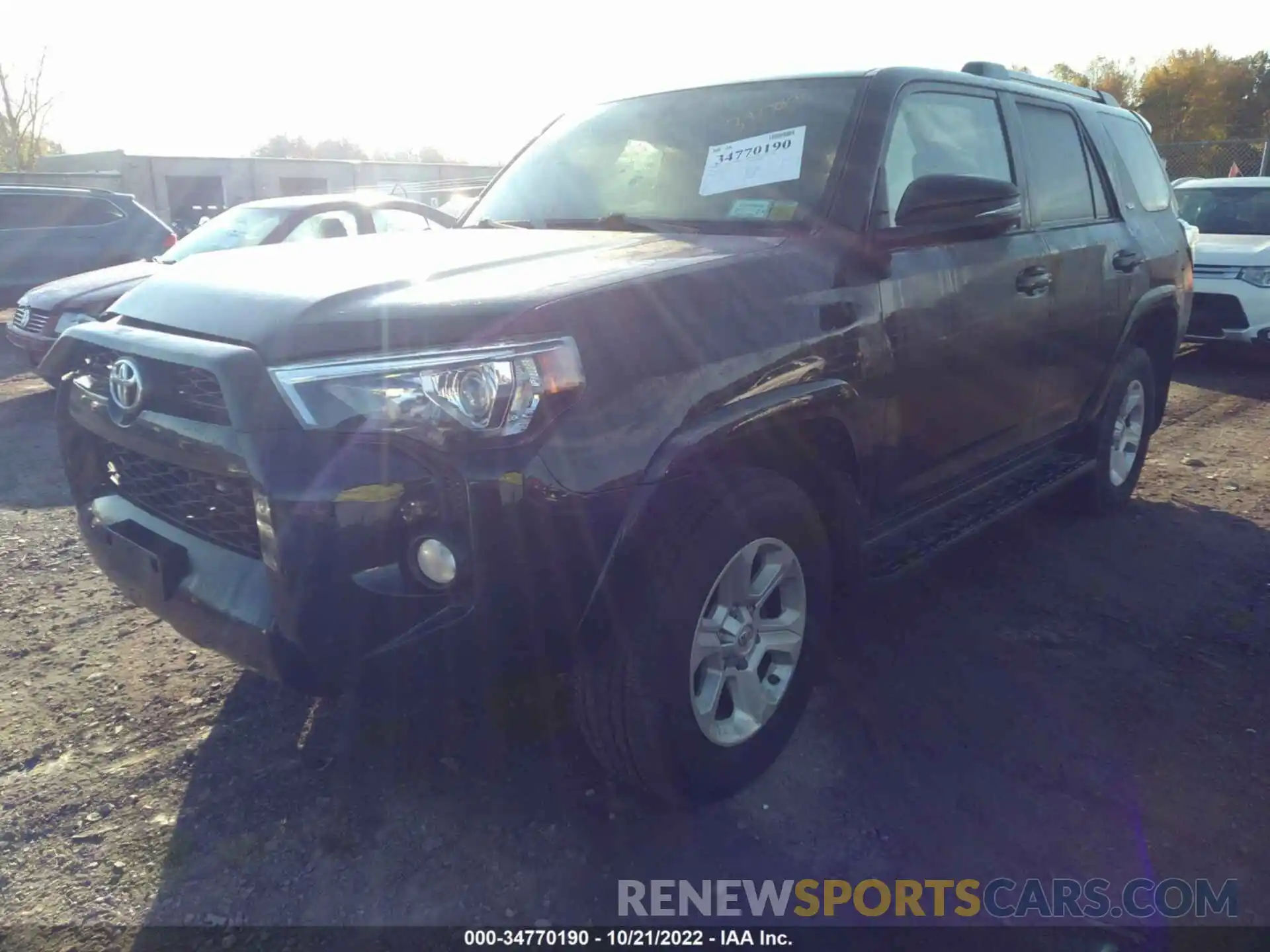 2 Фотография поврежденного автомобиля JTEBU5JR2K5720411 TOYOTA 4RUNNER 2019