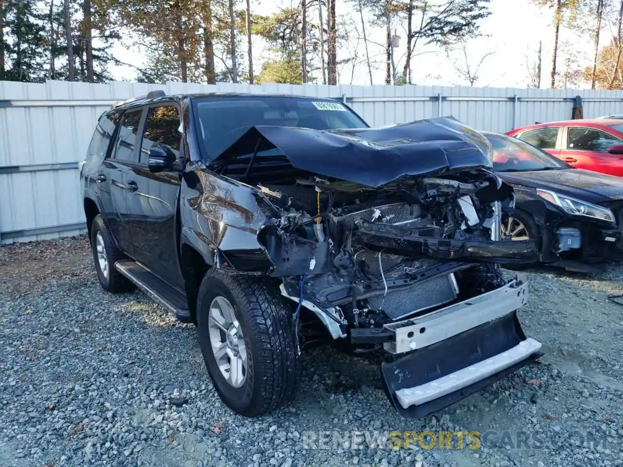 1 Photograph of a damaged car JTEBU5JR2K5724233 TOYOTA 4RUNNER 2019