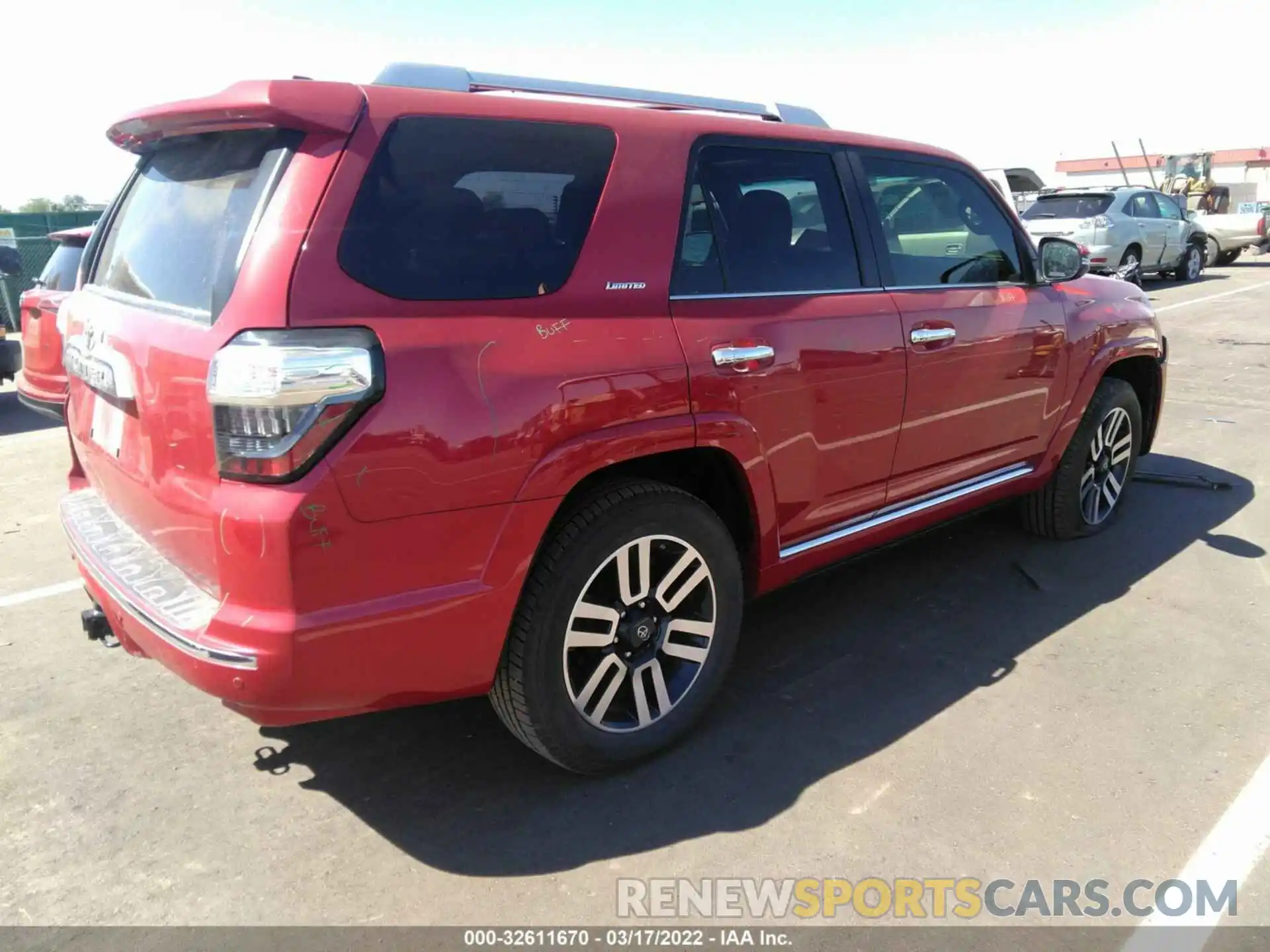 4 Фотография поврежденного автомобиля JTEBU5JR2K5725768 TOYOTA 4RUNNER 2019