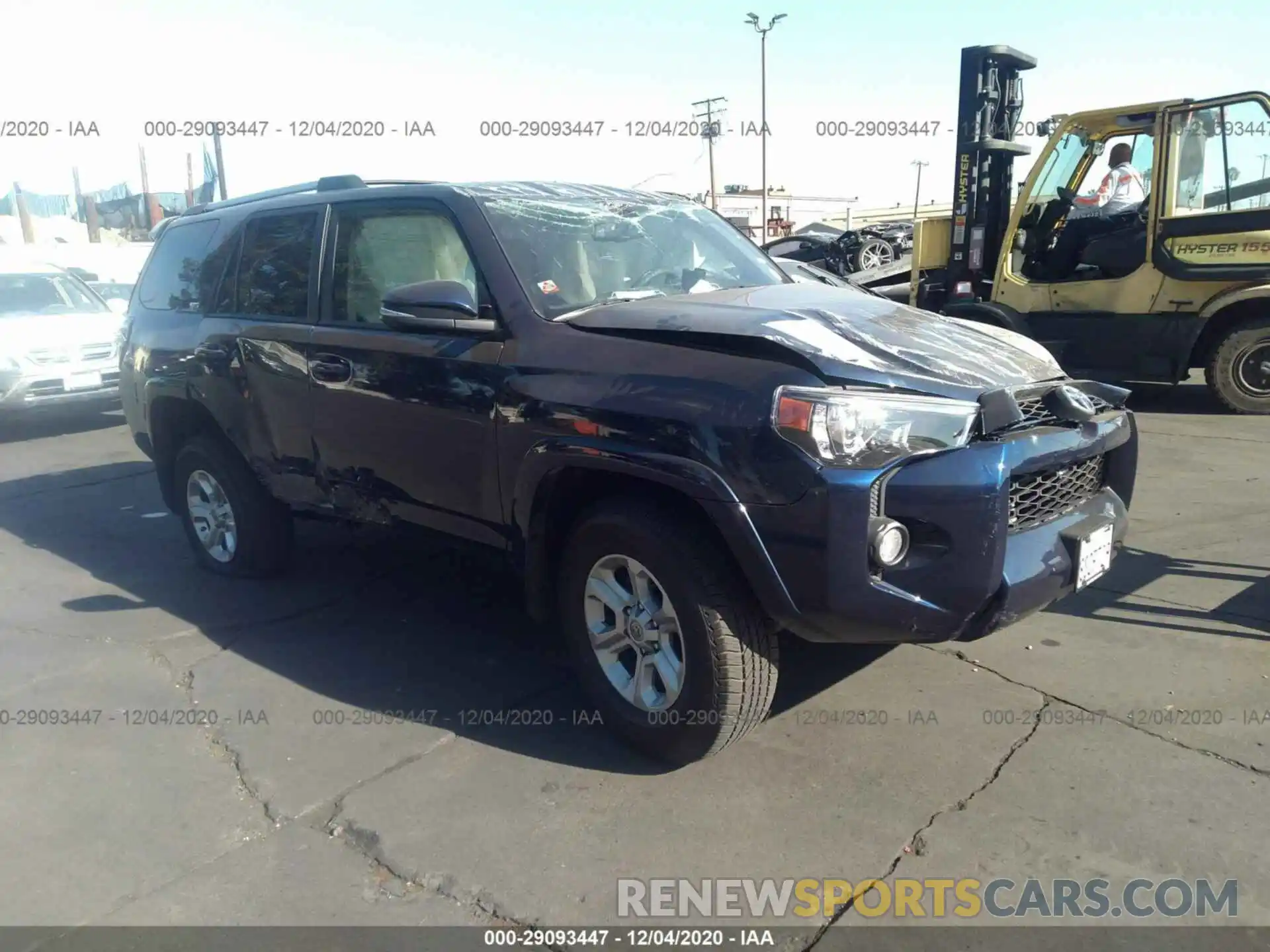 1 Photograph of a damaged car JTEBU5JR2K5727780 TOYOTA 4RUNNER 2019