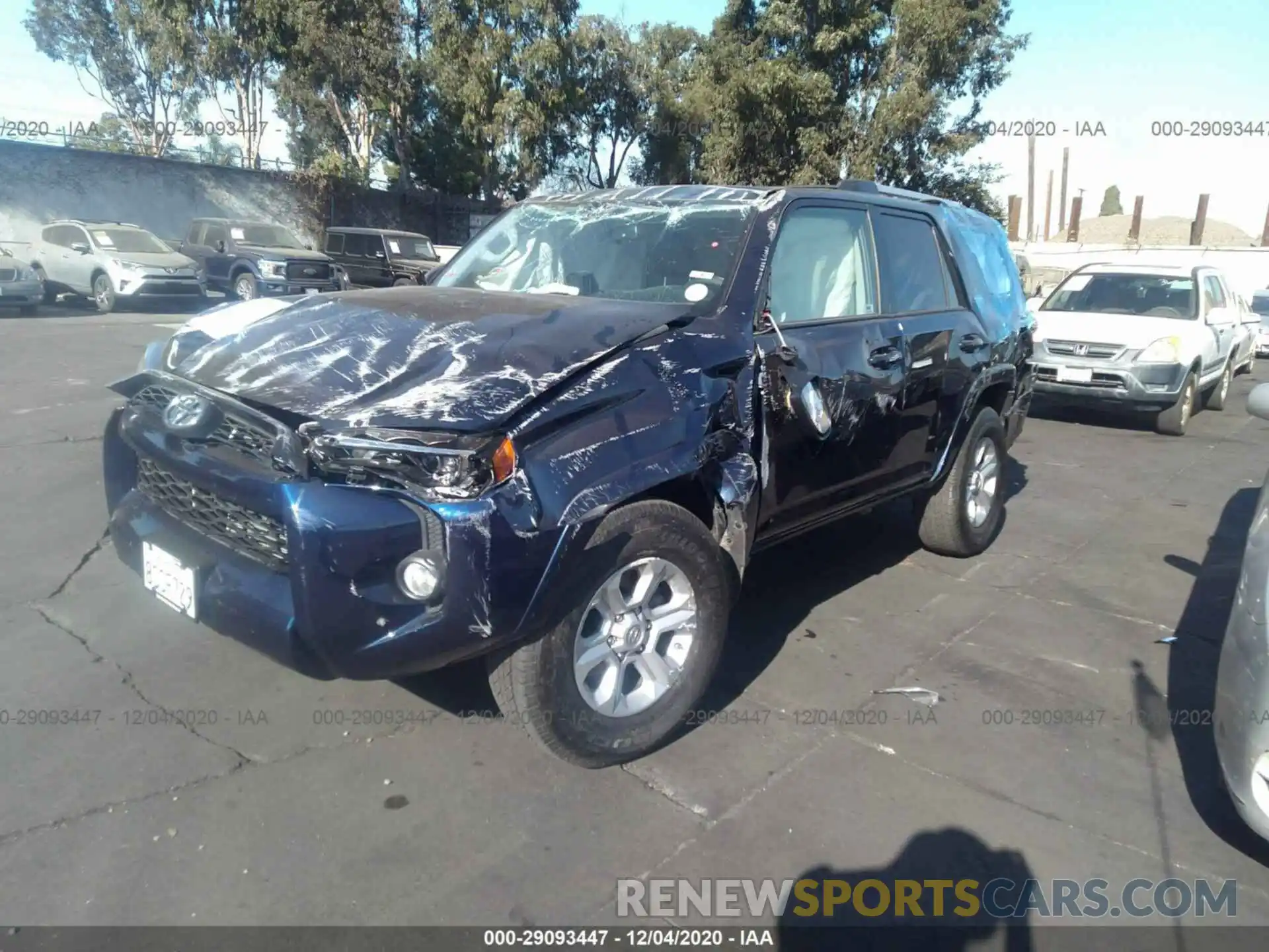 2 Photograph of a damaged car JTEBU5JR2K5727780 TOYOTA 4RUNNER 2019