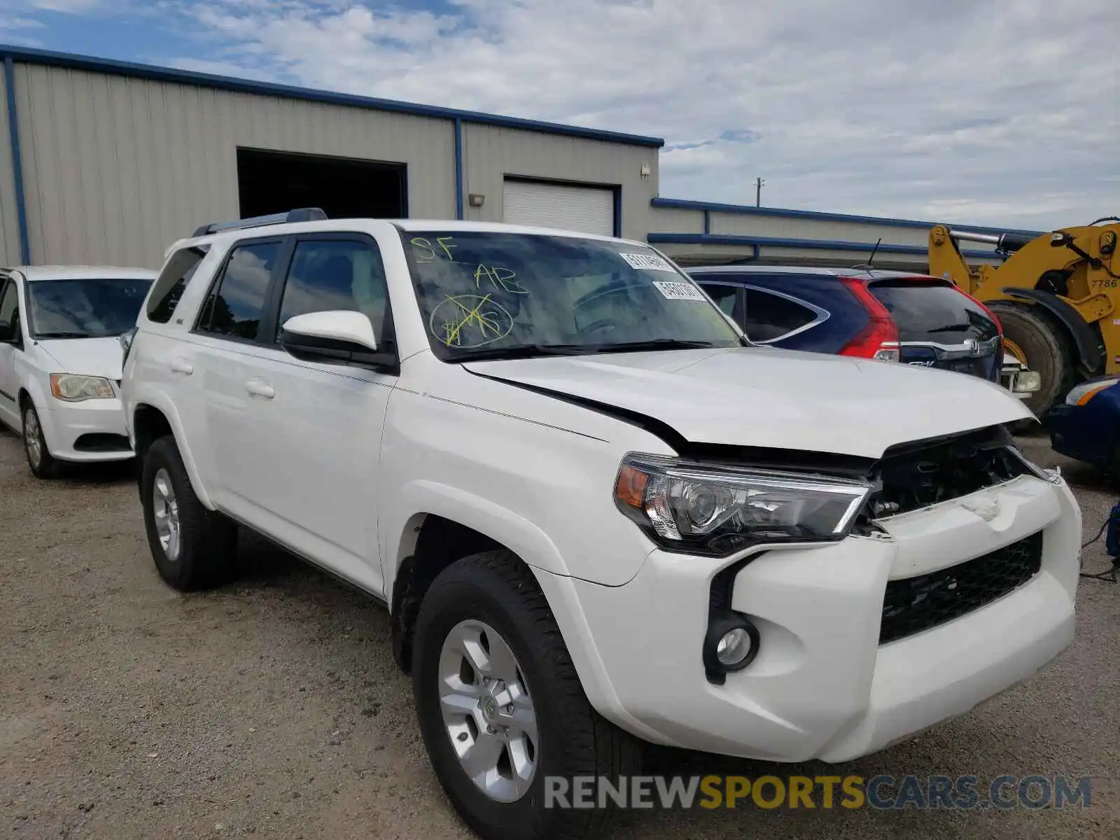 1 Photograph of a damaged car JTEBU5JR2K5727875 TOYOTA 4RUNNER 2019