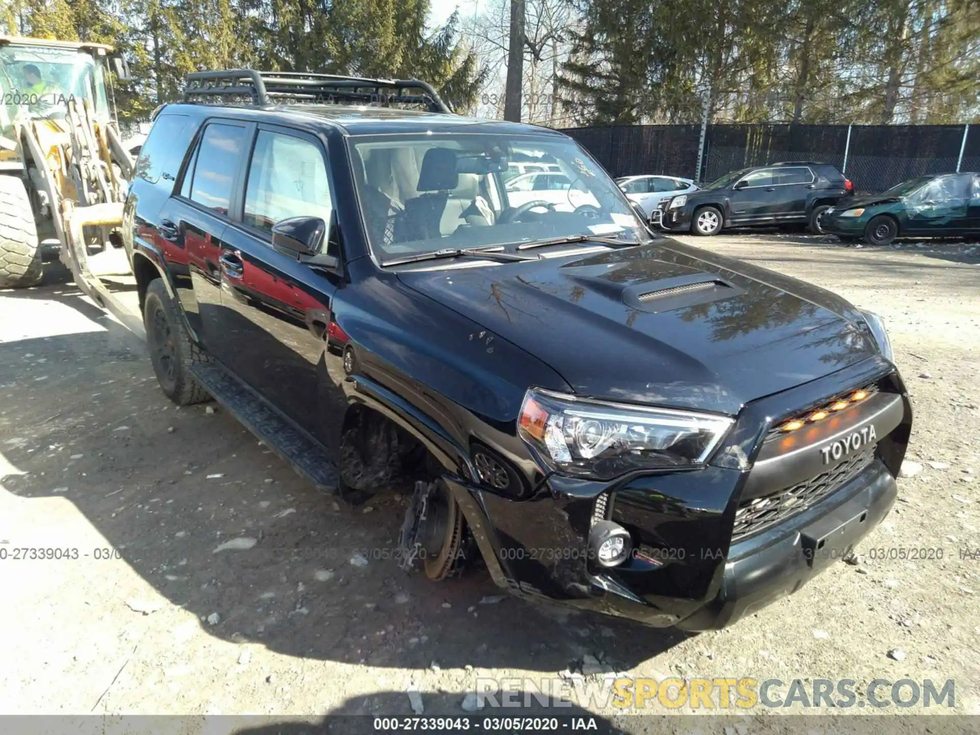 1 Photograph of a damaged car JTEBU5JR2K5728492 TOYOTA 4RUNNER 2019