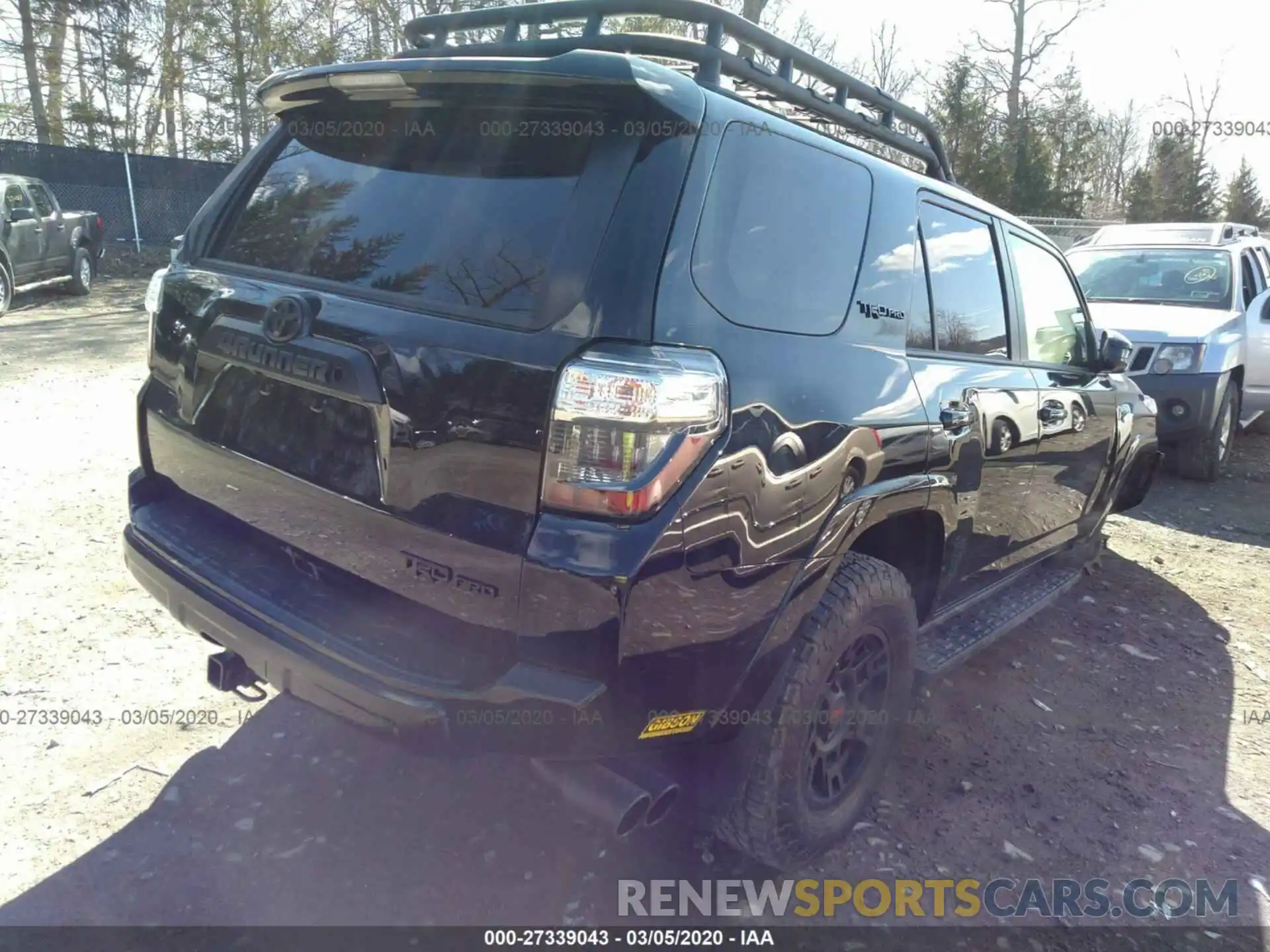 4 Фотография поврежденного автомобиля JTEBU5JR2K5728492 TOYOTA 4RUNNER 2019