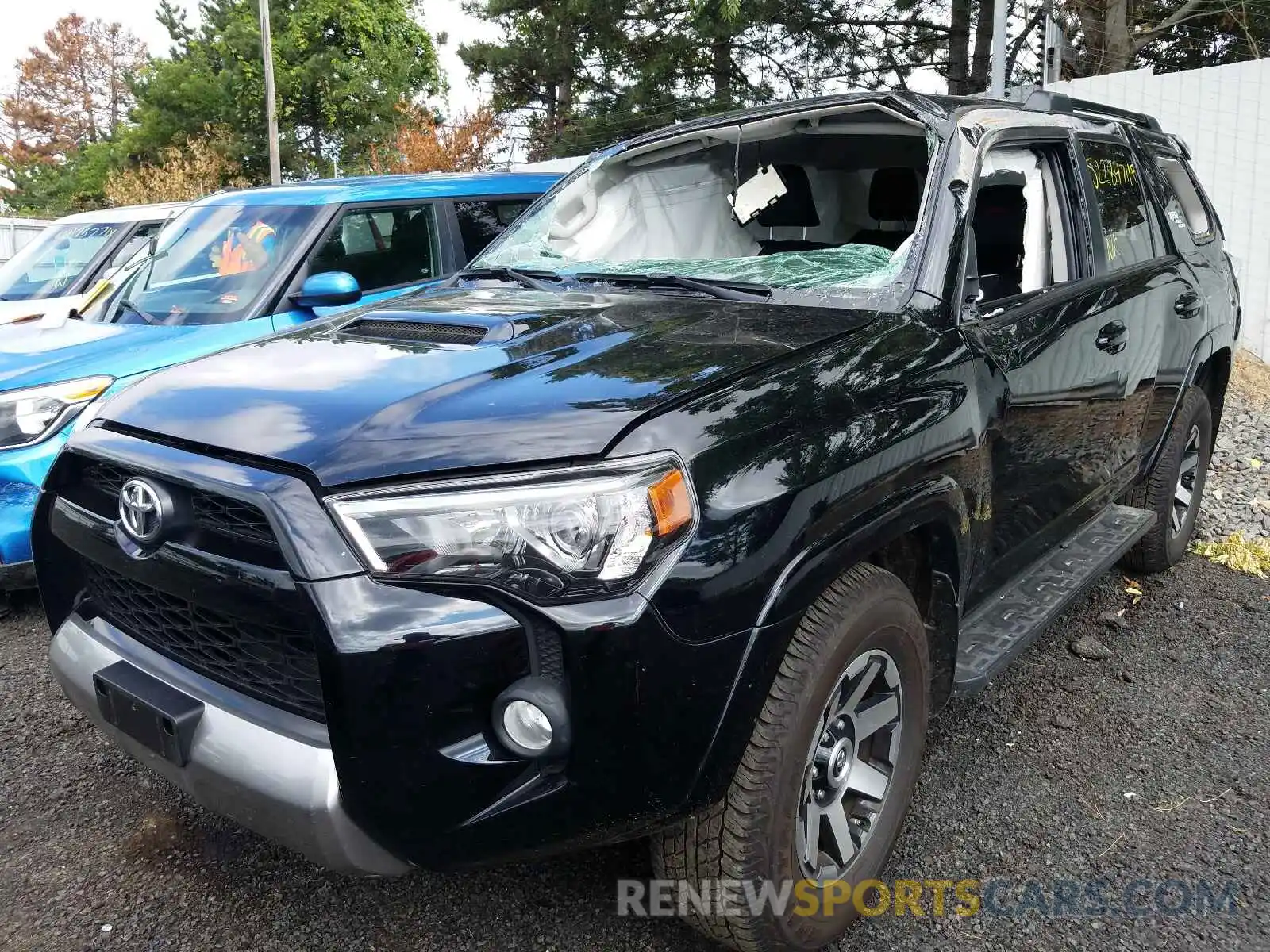 2 Photograph of a damaged car JTEBU5JR2K5729092 TOYOTA 4RUNNER 2019