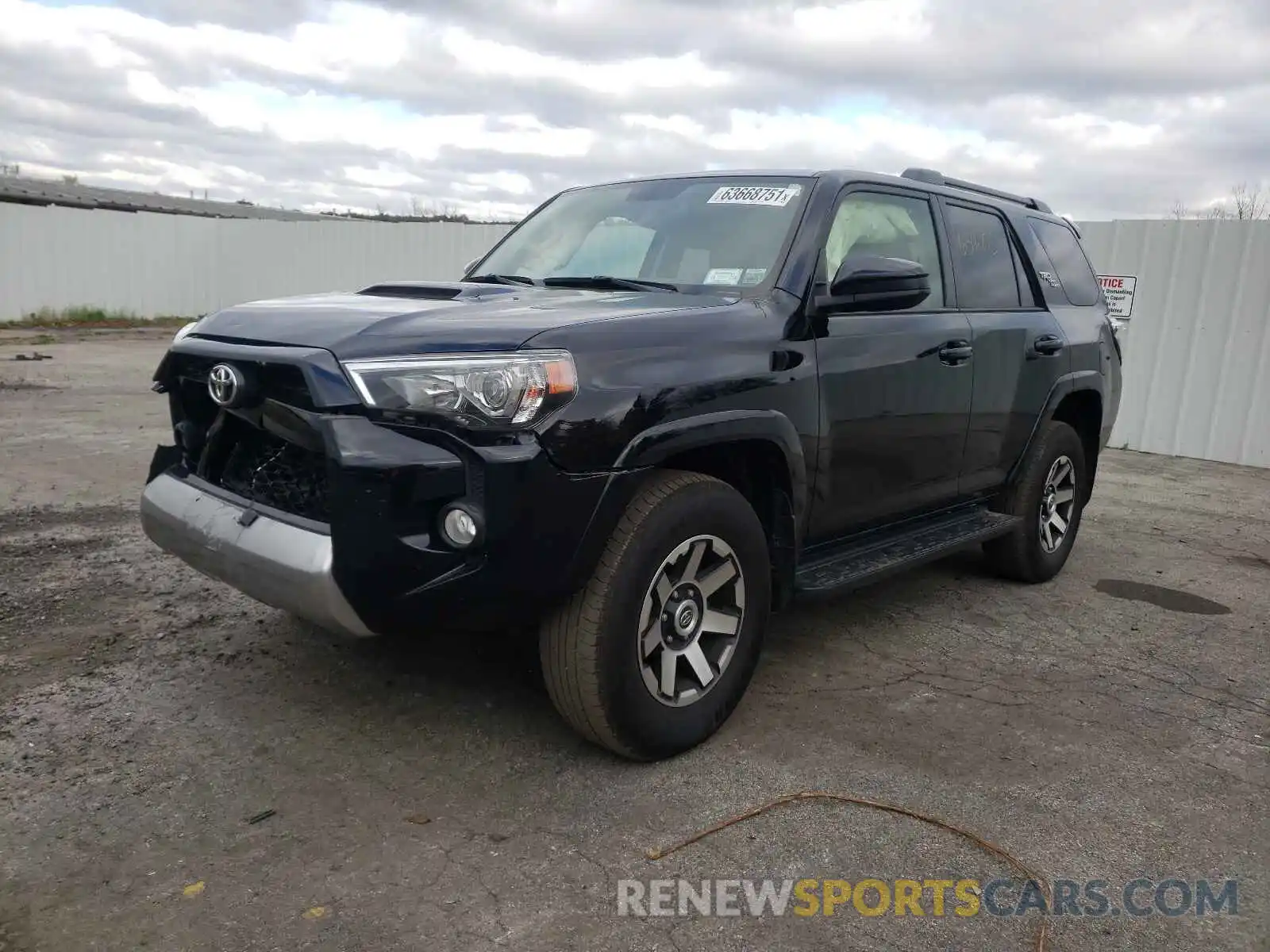 2 Фотография поврежденного автомобиля JTEBU5JR2K5731165 TOYOTA 4RUNNER 2019