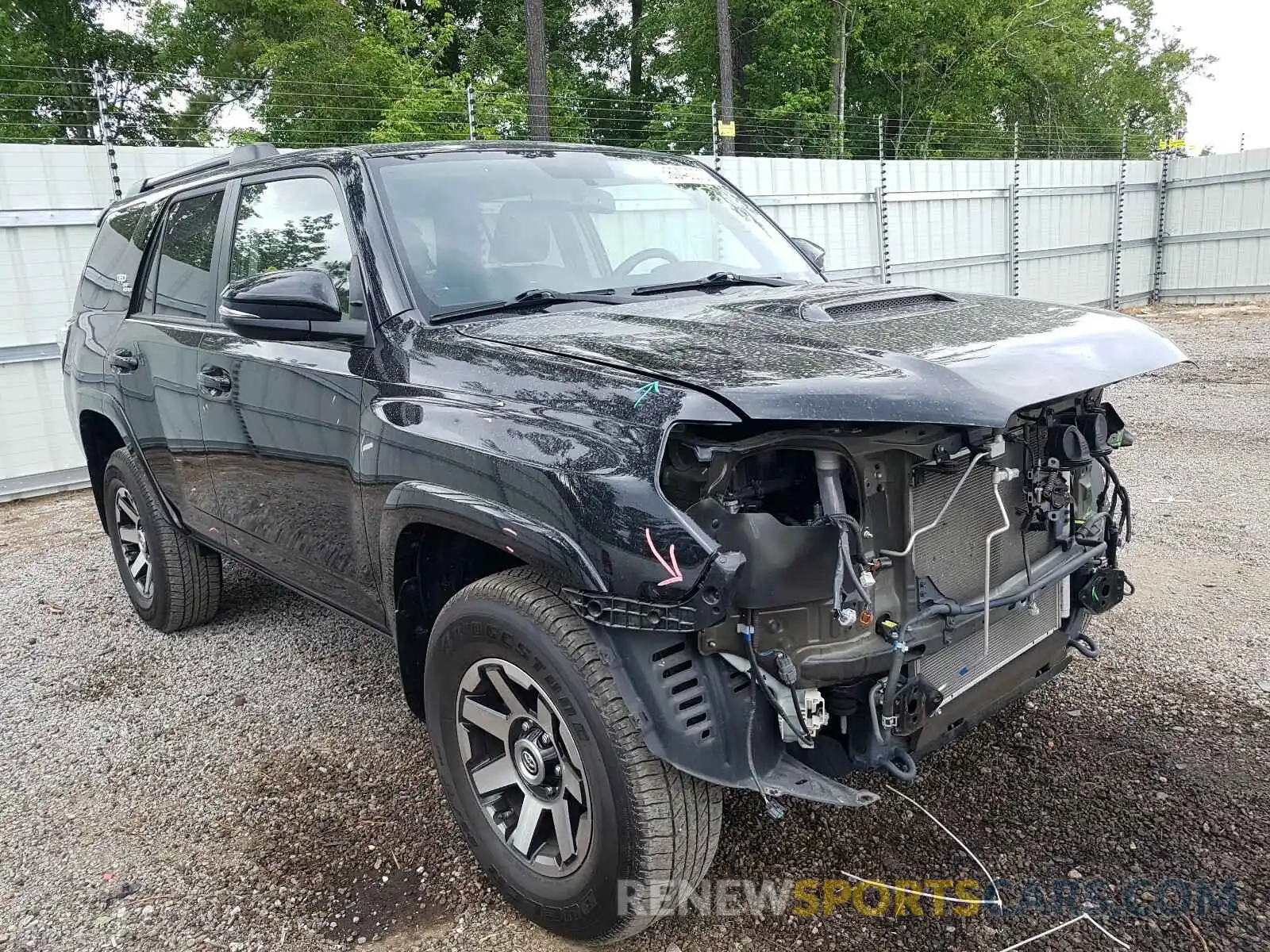 1 Photograph of a damaged car JTEBU5JR3K5611956 TOYOTA 4RUNNER 2019