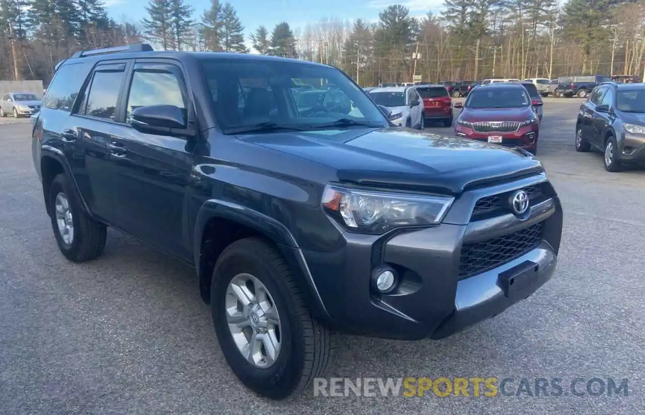 1 Photograph of a damaged car JTEBU5JR3K5612735 TOYOTA 4RUNNER 2019