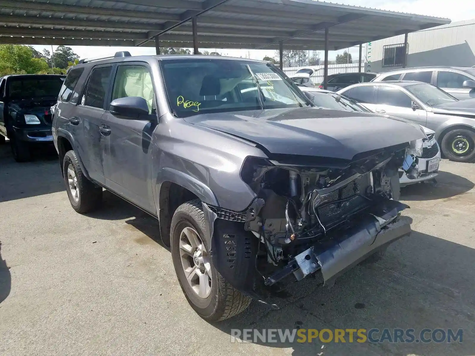 1 Photograph of a damaged car JTEBU5JR3K5614646 TOYOTA 4RUNNER 2019