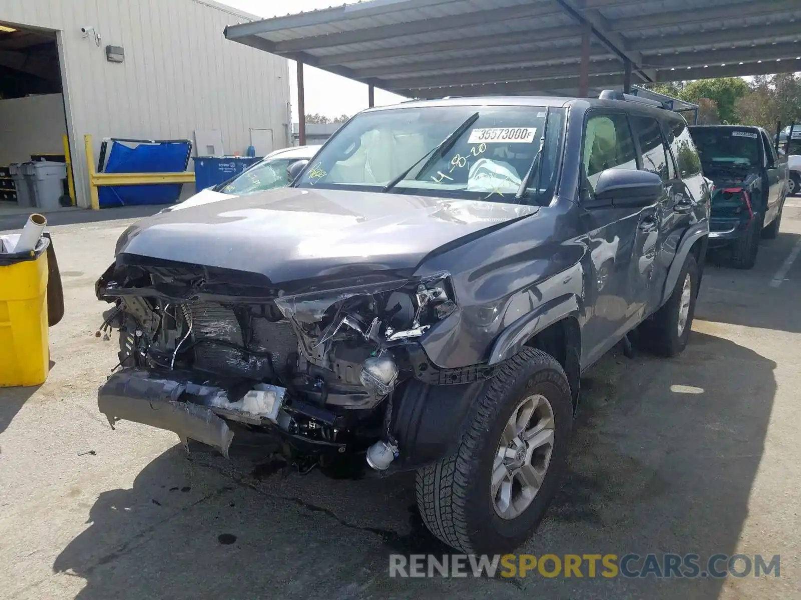 2 Photograph of a damaged car JTEBU5JR3K5614646 TOYOTA 4RUNNER 2019