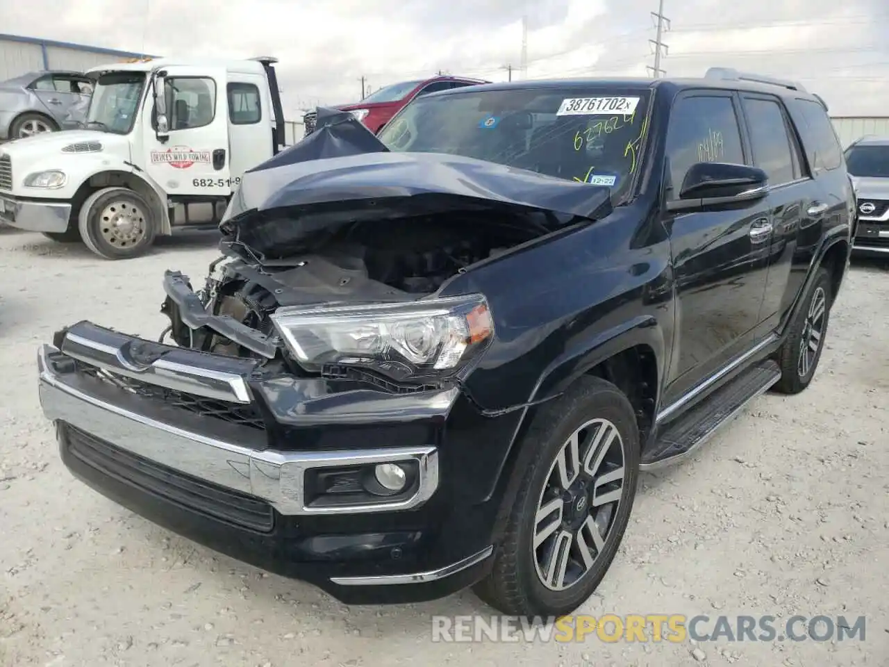 2 Photograph of a damaged car JTEBU5JR3K5627624 TOYOTA 4RUNNER 2019