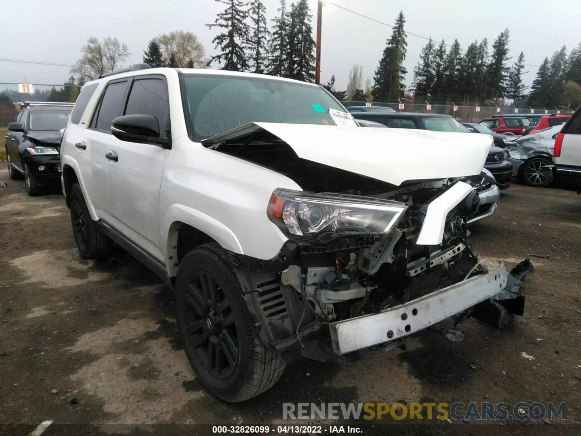 1 Photograph of a damaged car JTEBU5JR3K5627770 TOYOTA 4RUNNER 2019