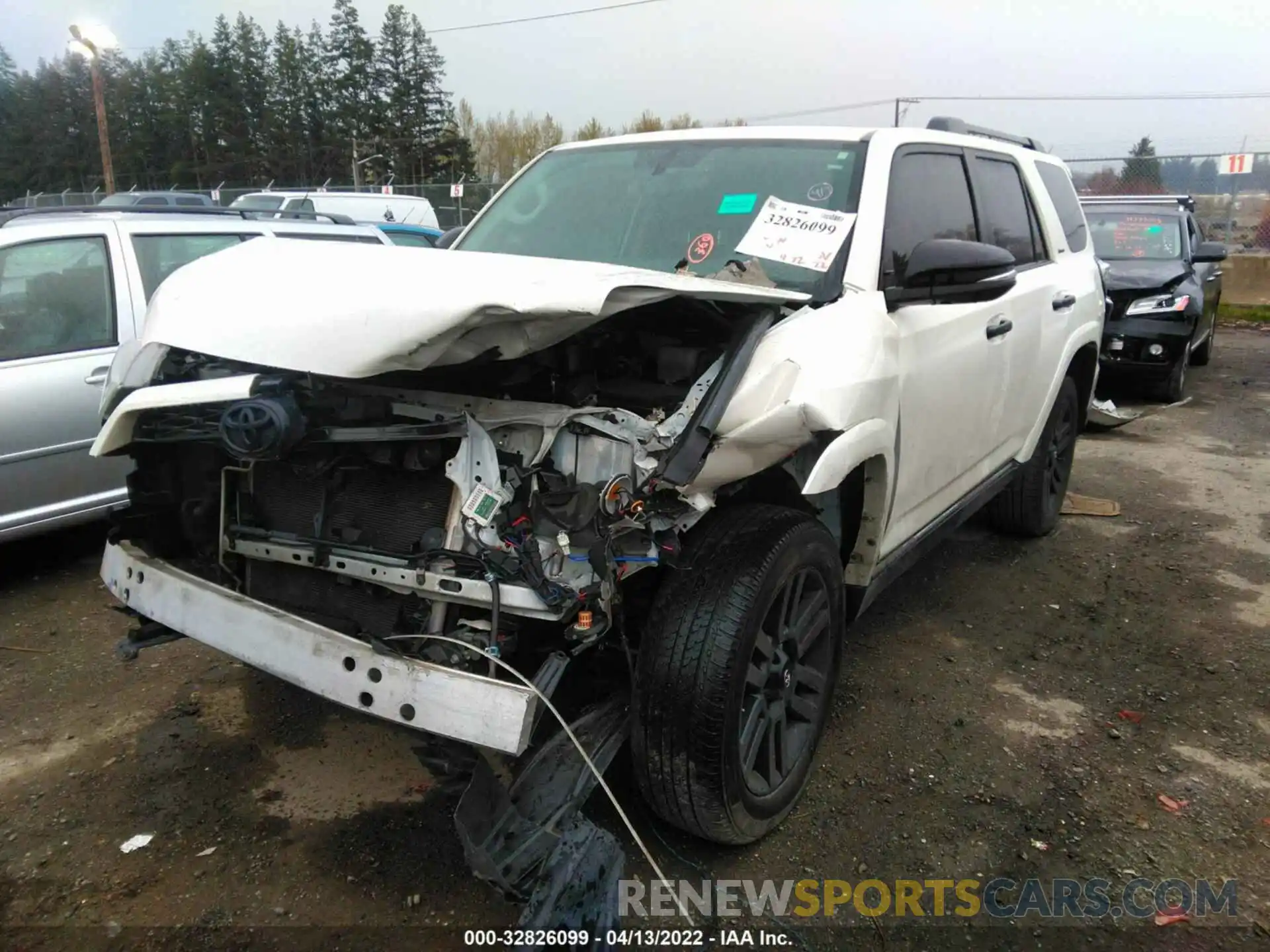 2 Photograph of a damaged car JTEBU5JR3K5627770 TOYOTA 4RUNNER 2019