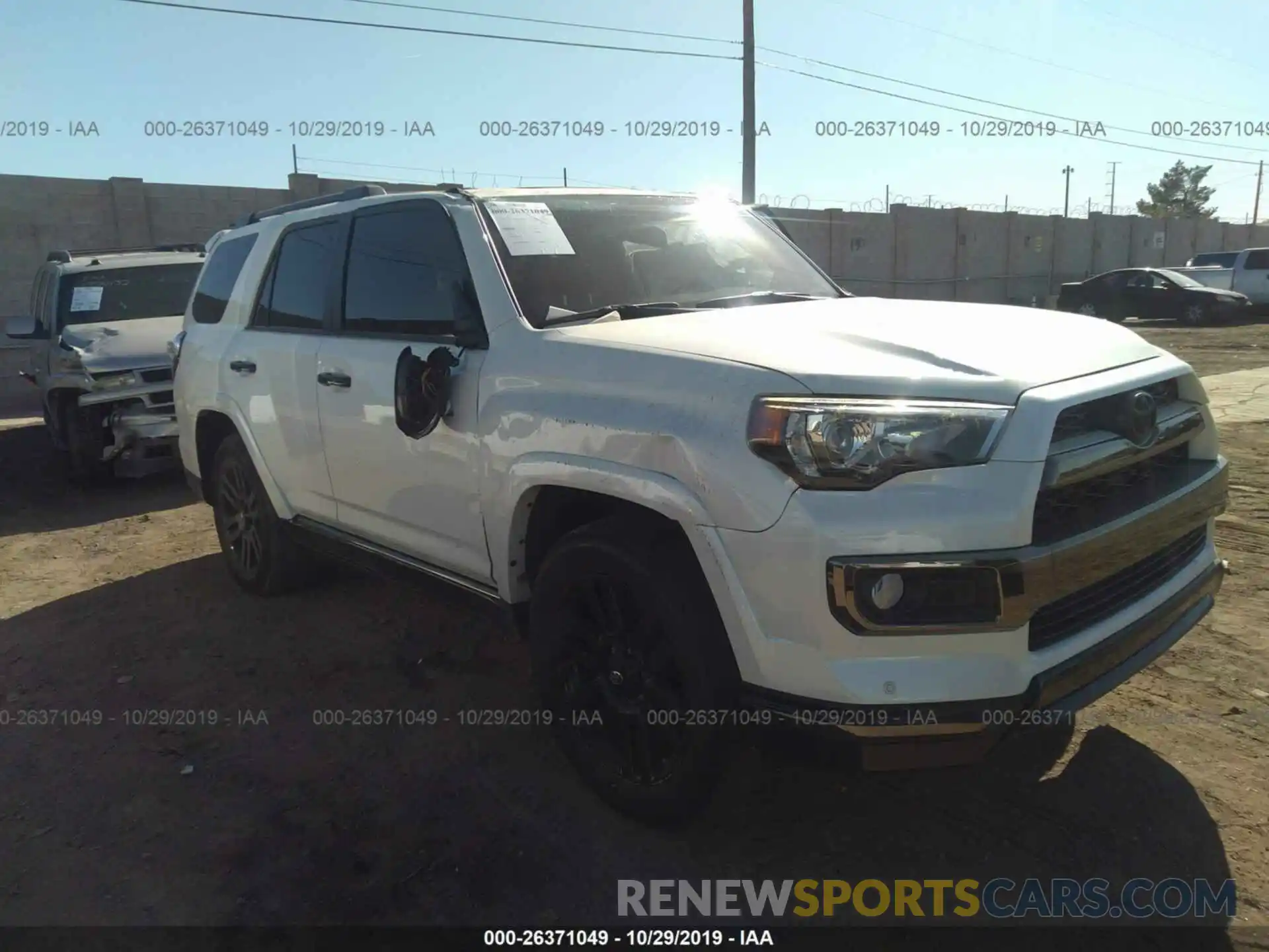 1 Photograph of a damaged car JTEBU5JR3K5631091 TOYOTA 4RUNNER 2019