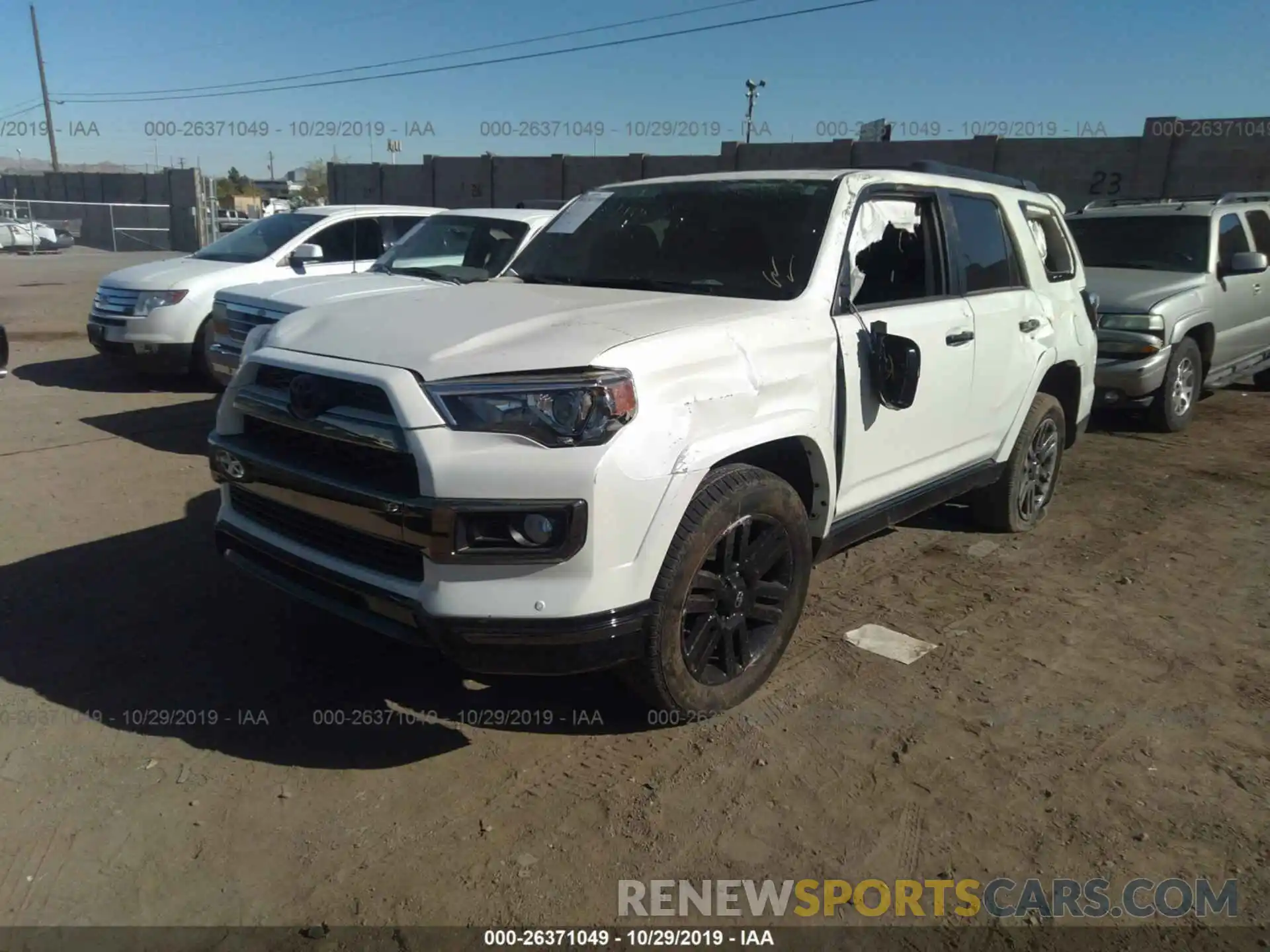 2 Photograph of a damaged car JTEBU5JR3K5631091 TOYOTA 4RUNNER 2019