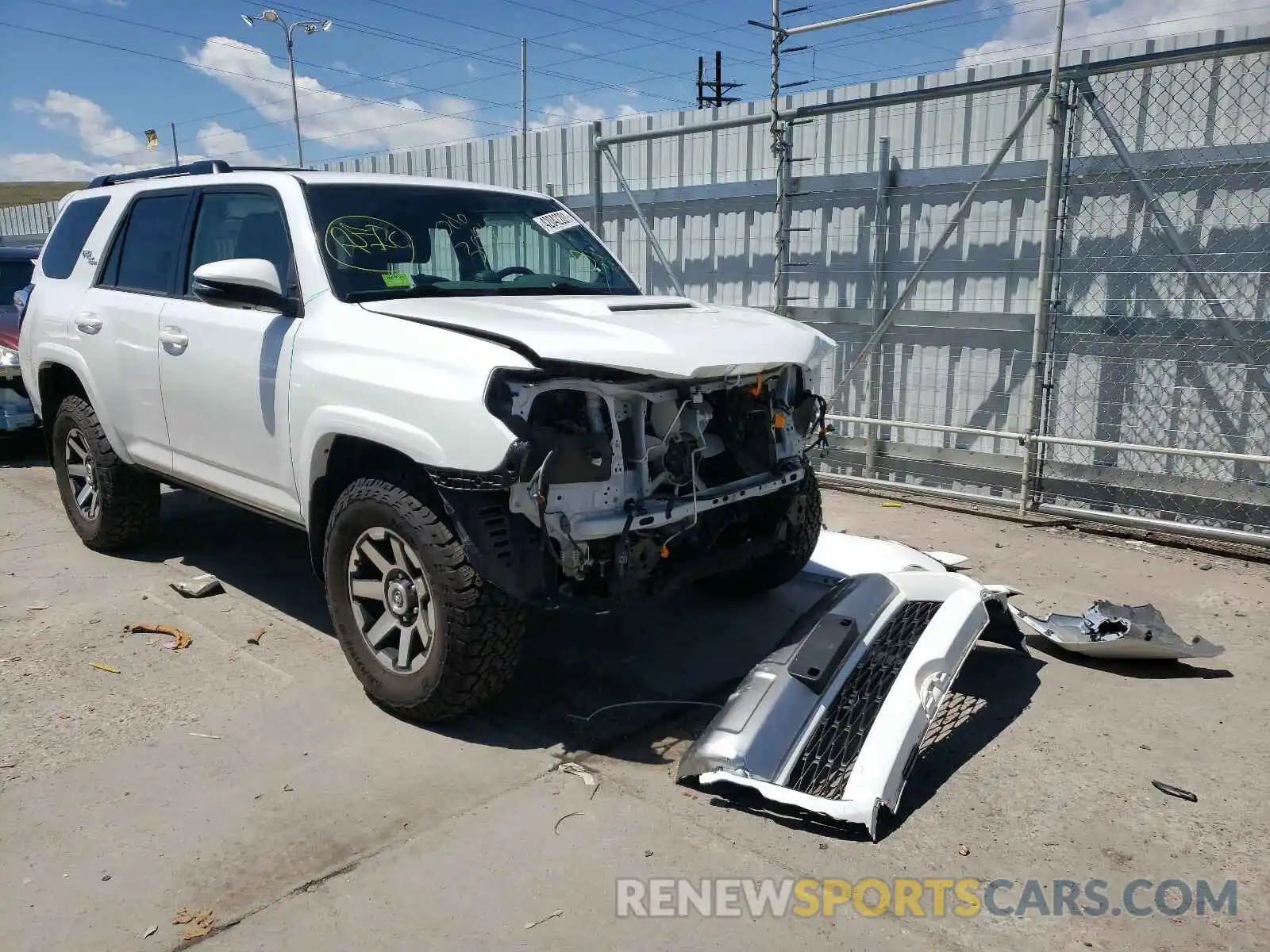 1 Photograph of a damaged car JTEBU5JR3K5631253 TOYOTA 4RUNNER 2019