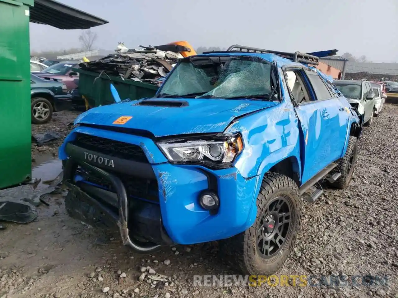 2 Photograph of a damaged car JTEBU5JR3K5631818 TOYOTA 4RUNNER 2019