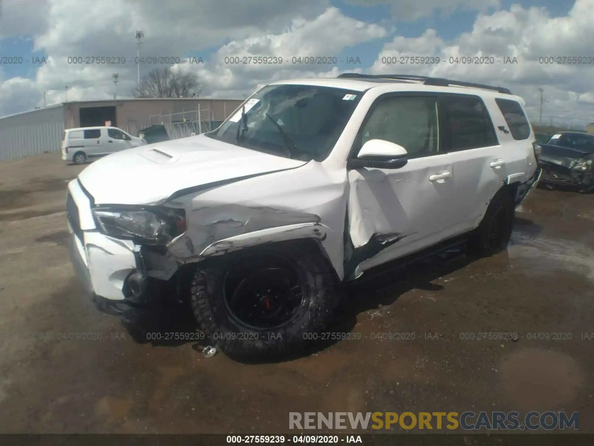 2 Photograph of a damaged car JTEBU5JR3K5632774 TOYOTA 4RUNNER 2019