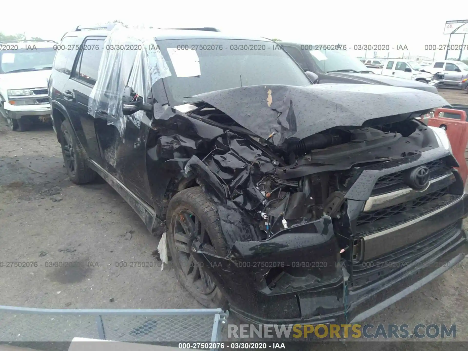 1 Photograph of a damaged car JTEBU5JR3K5633519 TOYOTA 4RUNNER 2019