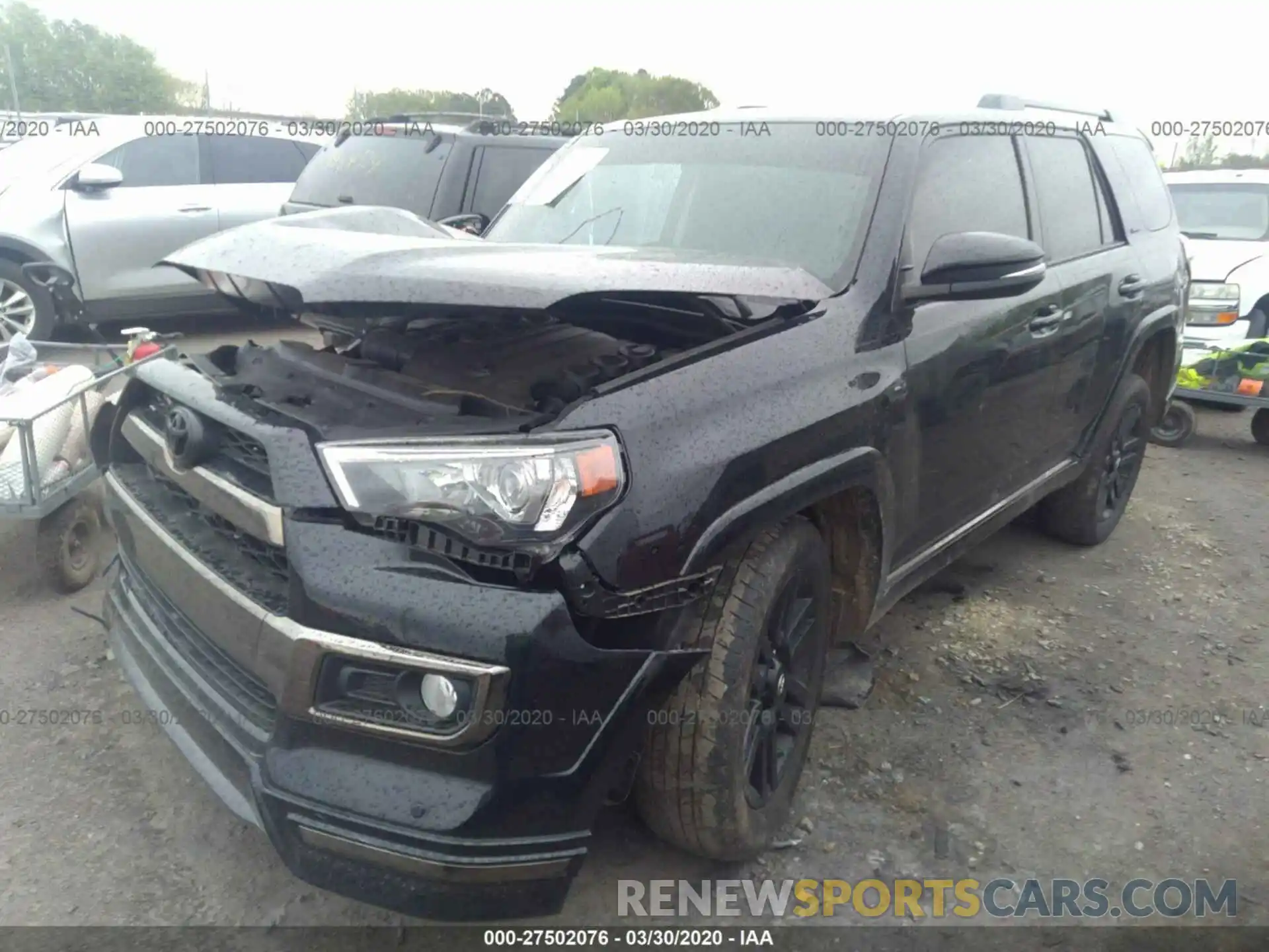 2 Photograph of a damaged car JTEBU5JR3K5633519 TOYOTA 4RUNNER 2019