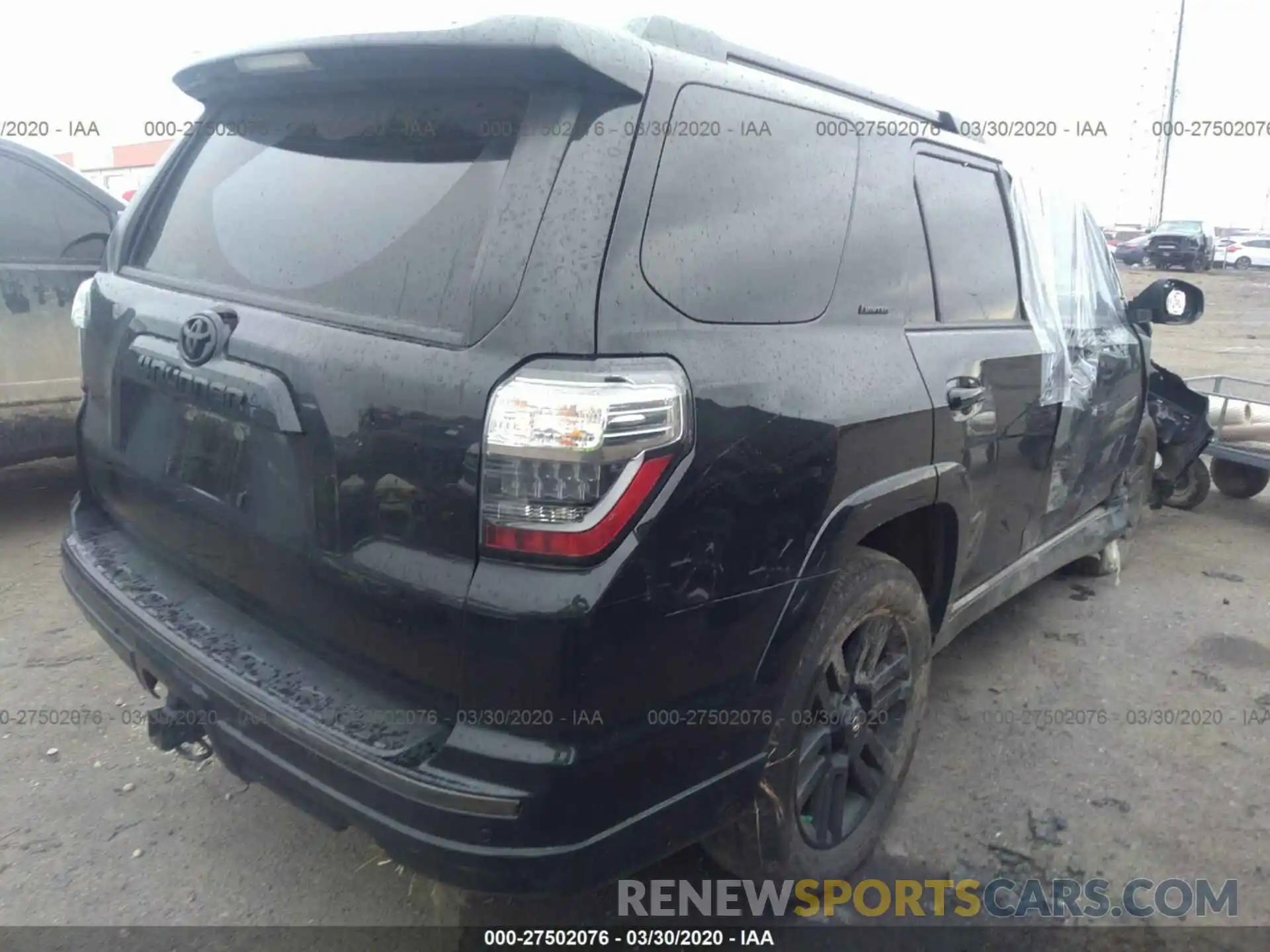 4 Фотография поврежденного автомобиля JTEBU5JR3K5633519 TOYOTA 4RUNNER 2019